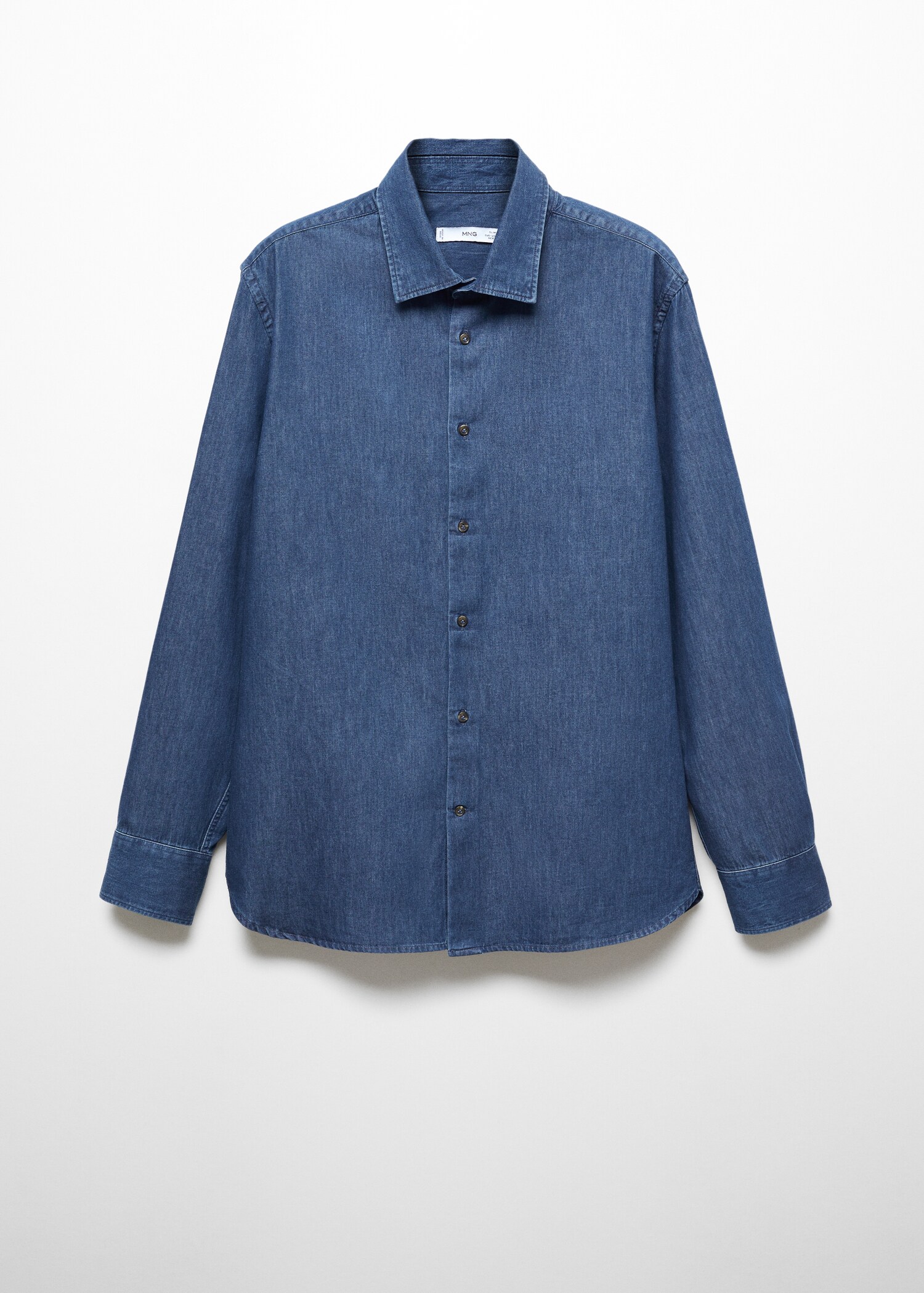 Camicia slim-fit cotone chambray - Articolo senza modello