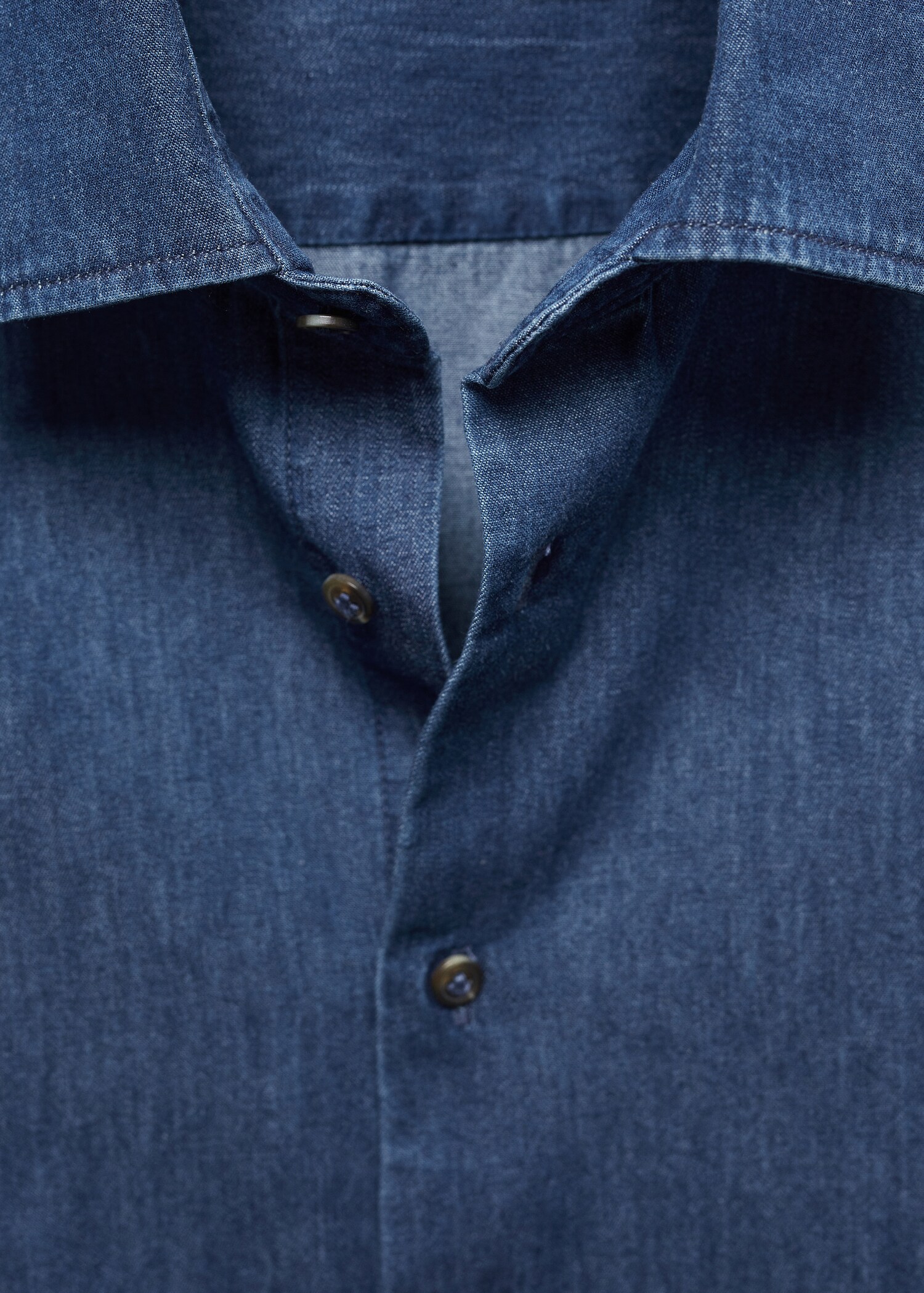 Camicia slim-fit cotone chambray - Dettaglio dell'articolo 8