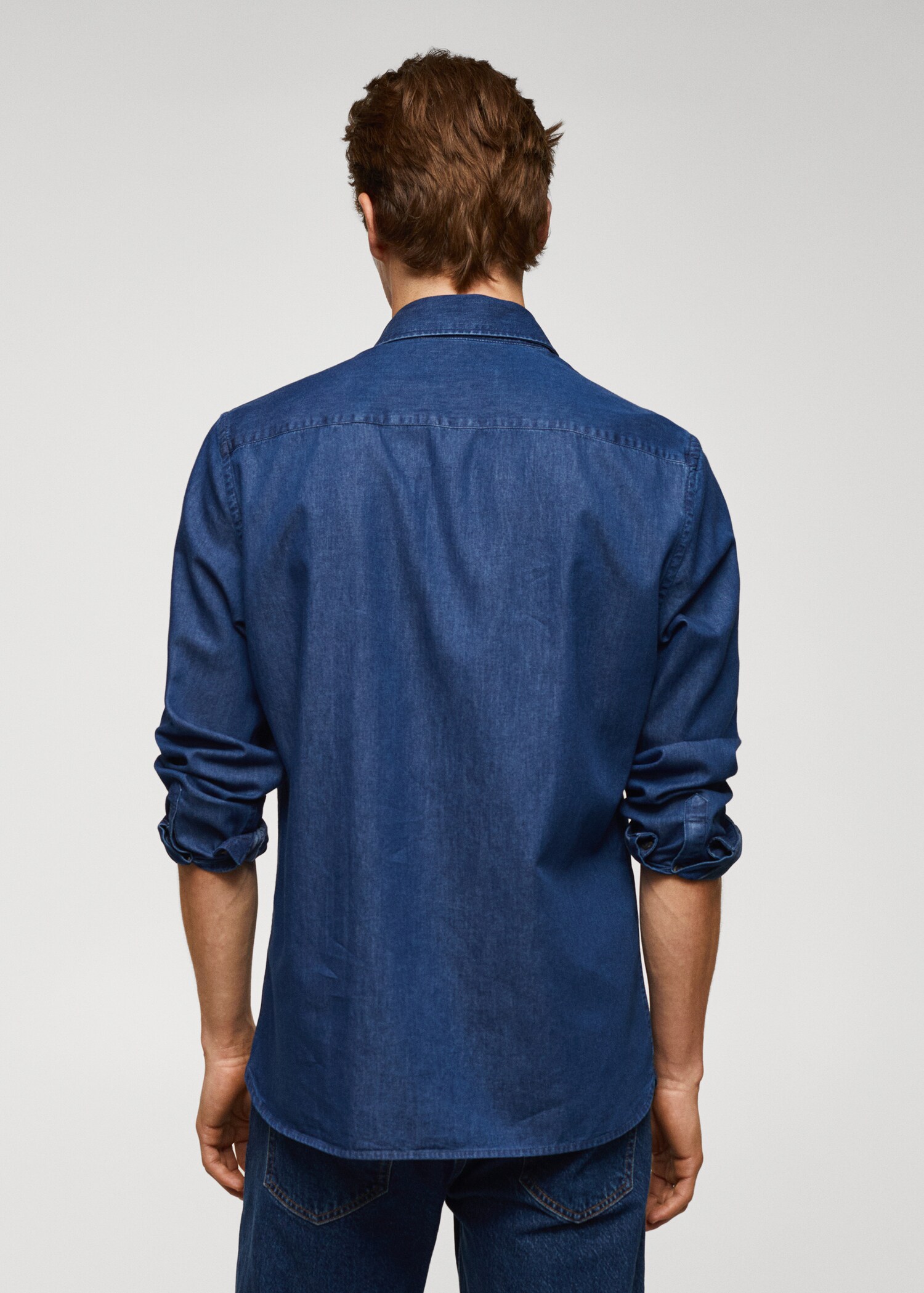 Camicia slim-fit cotone chambray - Retro dell'articolo
