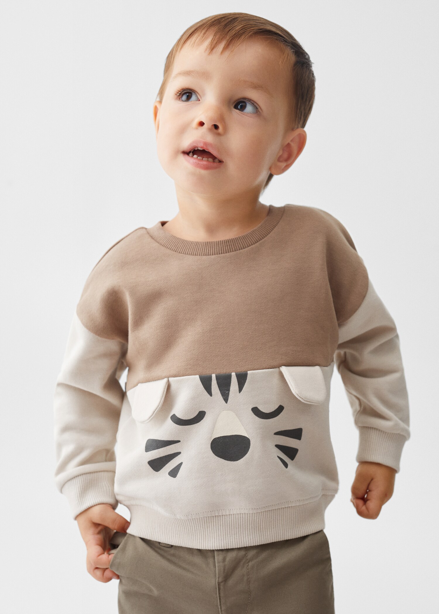 Sudadera algodón dibujo - Plano medio