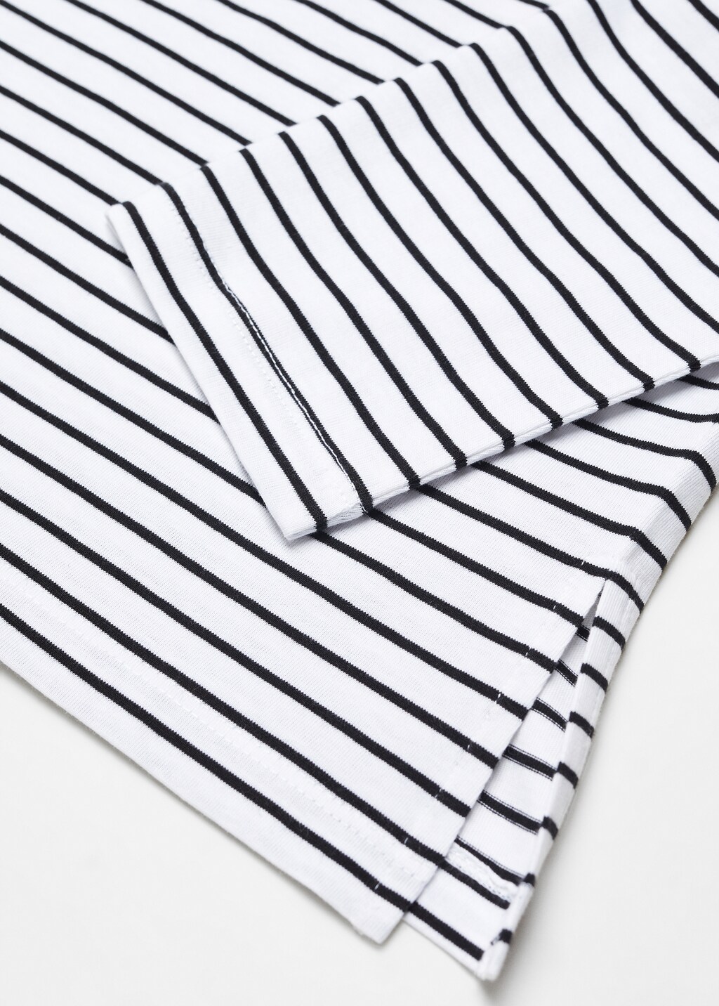 Striped oversized t-shirt - Women | MANGO OUTLET USA
