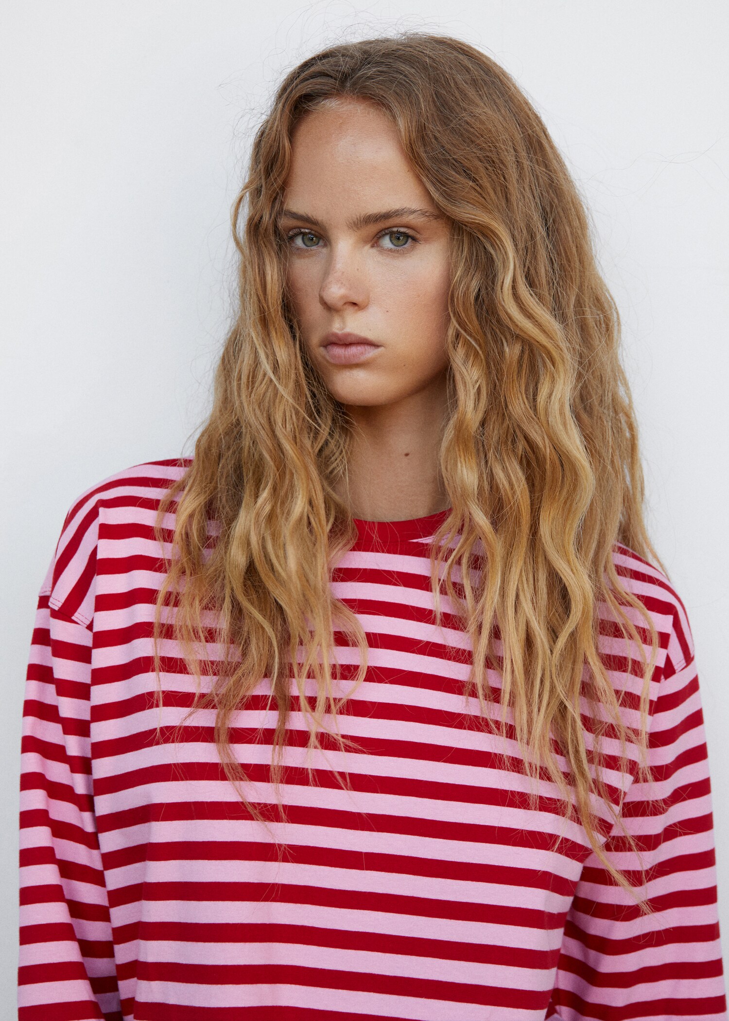 Oversized gestreept T-shirt - Detail van het artikel 1