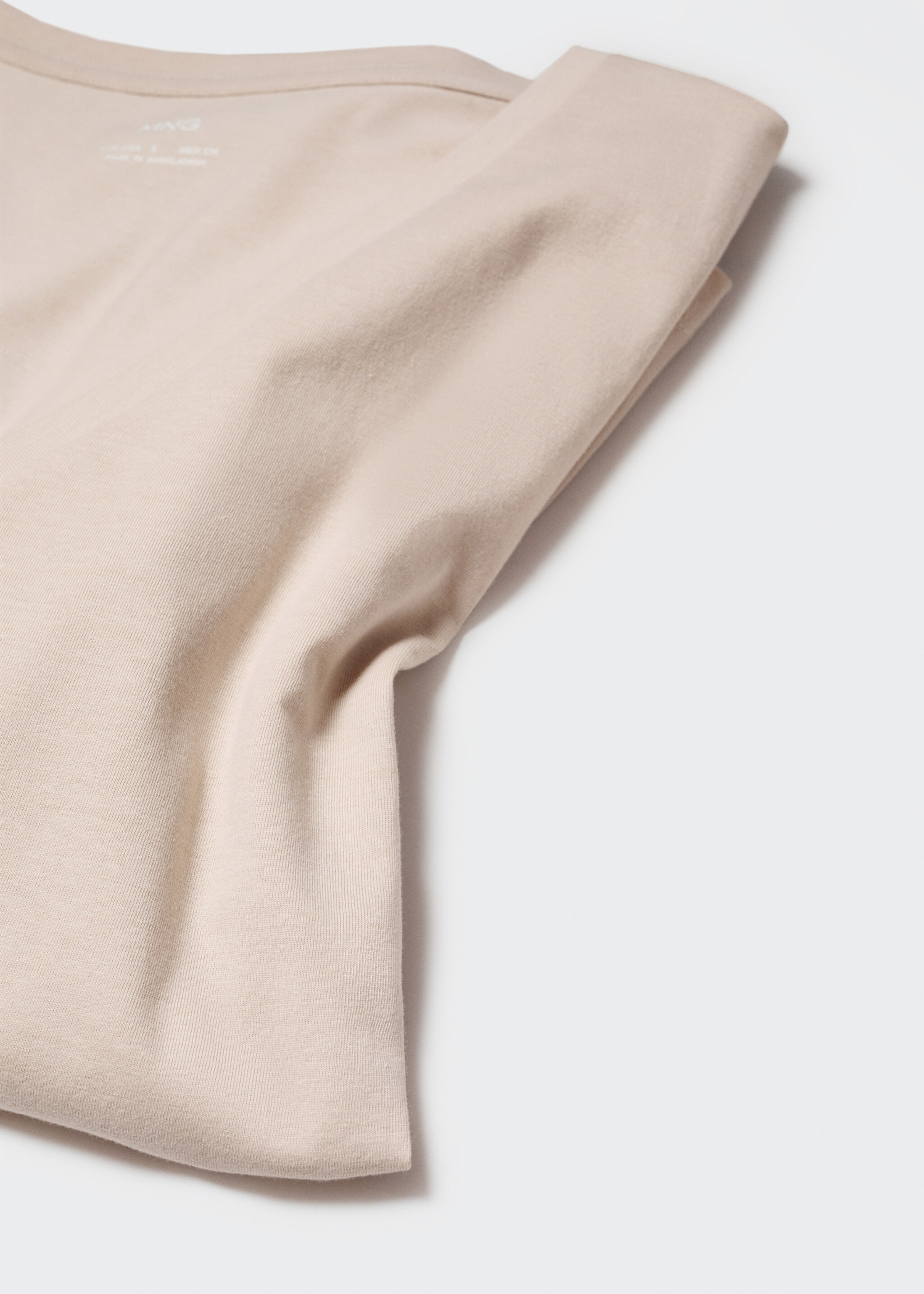 Baumwoll-T-Shirt, V-Ausschnitt - Detail des Artikels 8