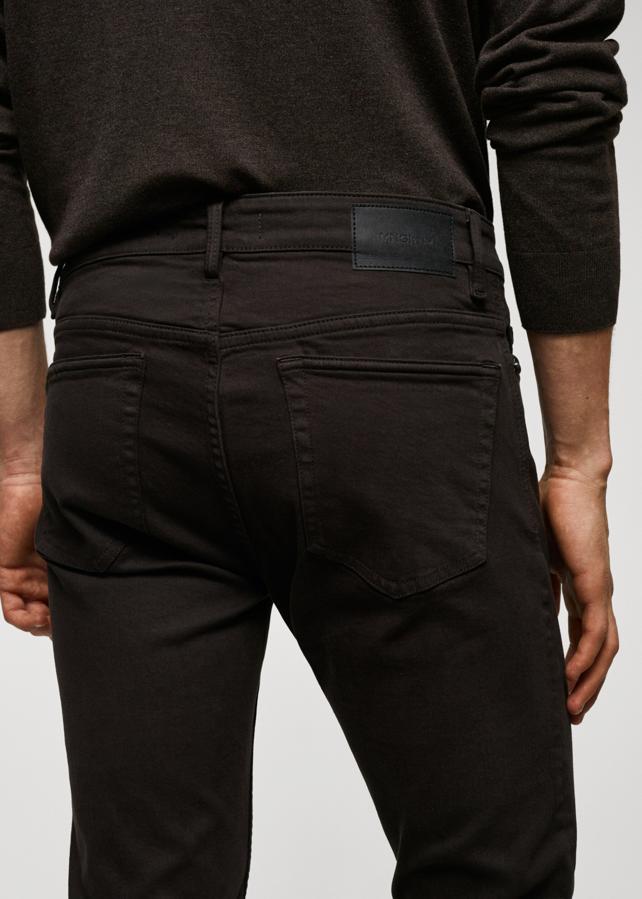 Skinny colour Billy jeans - Details of the article 6, Brown. Ref: 57014409-00.