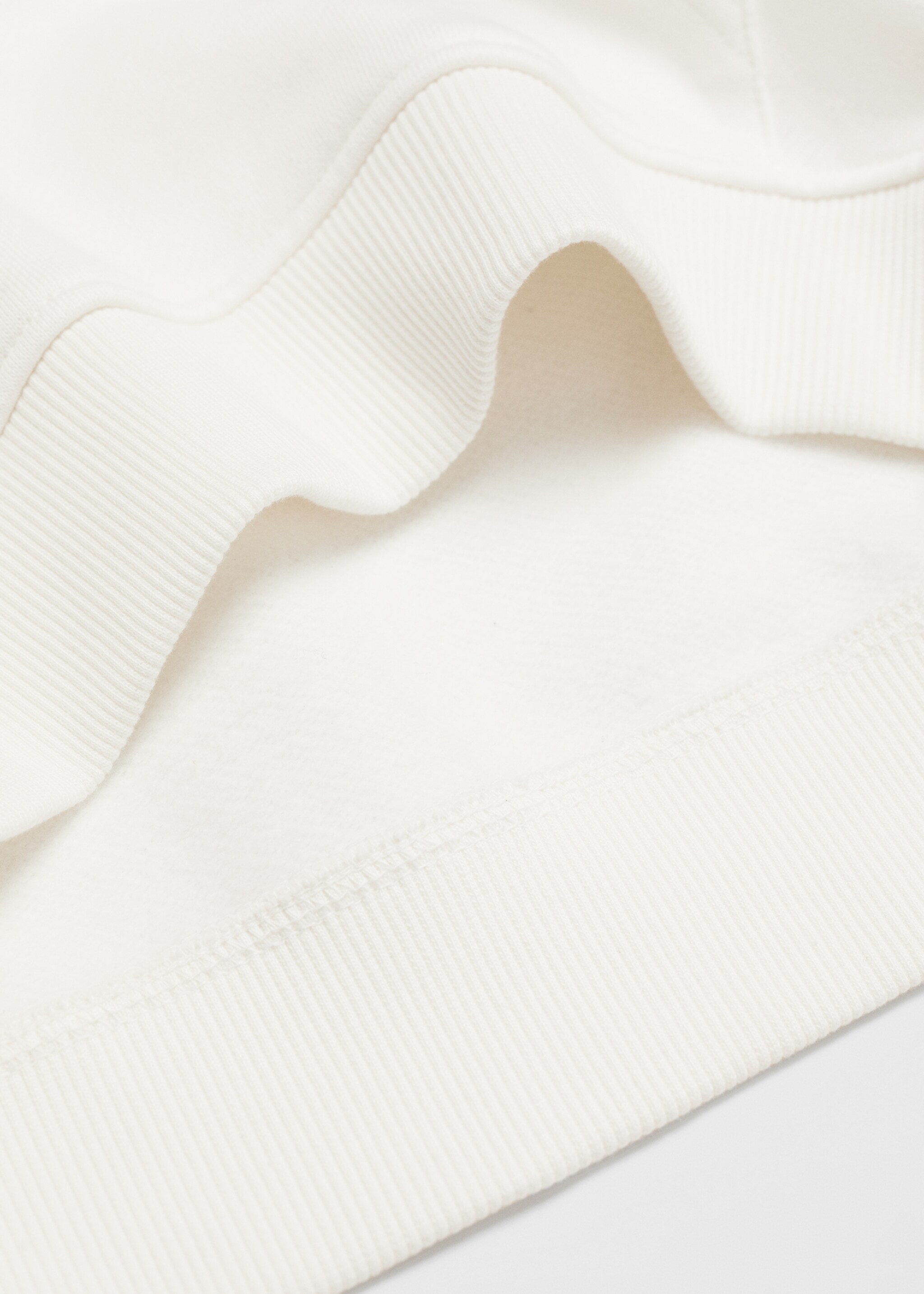 Baumwoll-Sweatshirt mit Aufschrift - Detail des Artikels 0, Mittelgrau meliert. Ref: 57014416-00.