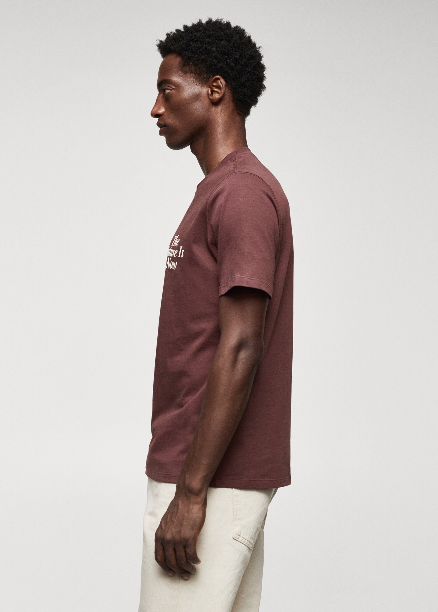 Camiseta 100% algodón estampado pecho - Detalle del artículo 2