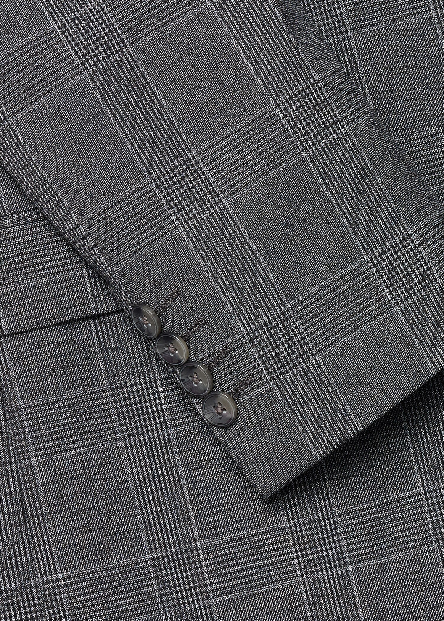 Σακάκι κοστουμιού καρό super slim fit - Λεπτομέρεια του προϊόντος 0