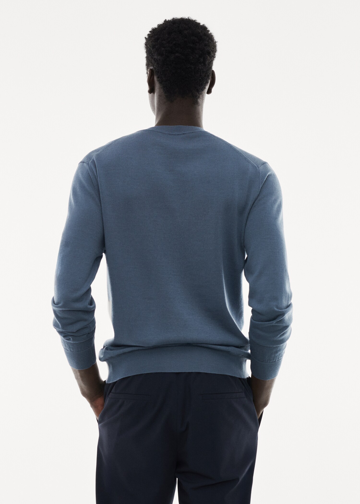 Merino wool washable sweater - Reverse of the article