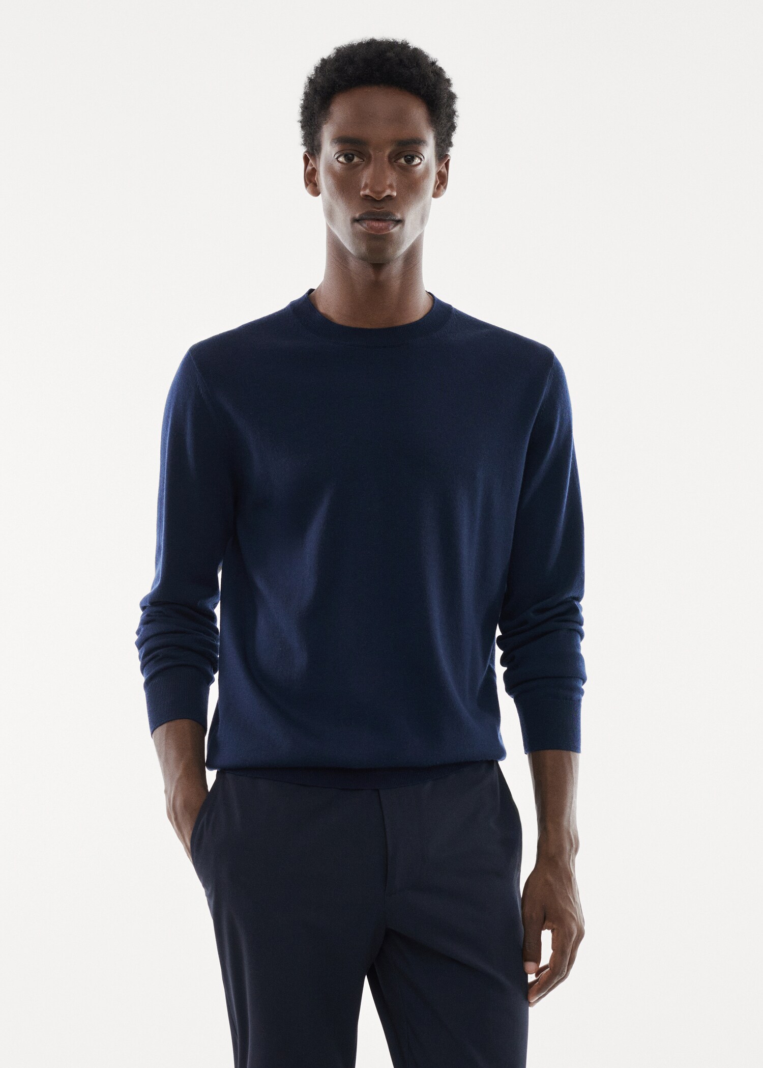 Merino wool washable sweater - Medium plane