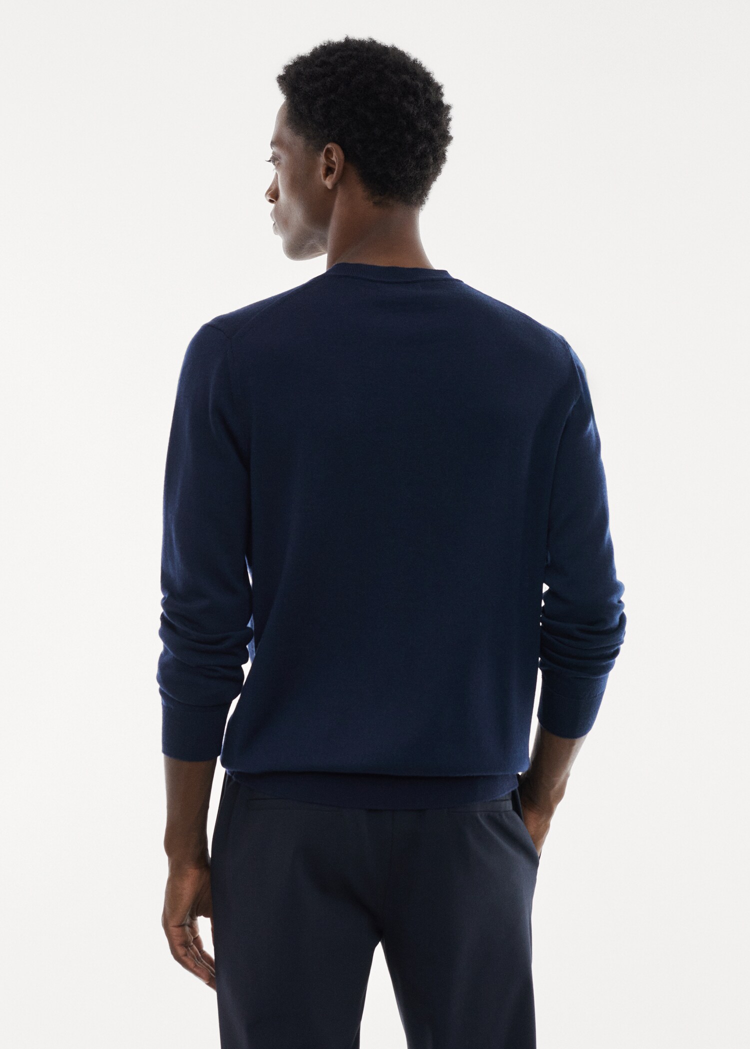 Merino wool washable sweater - Reverse of the article