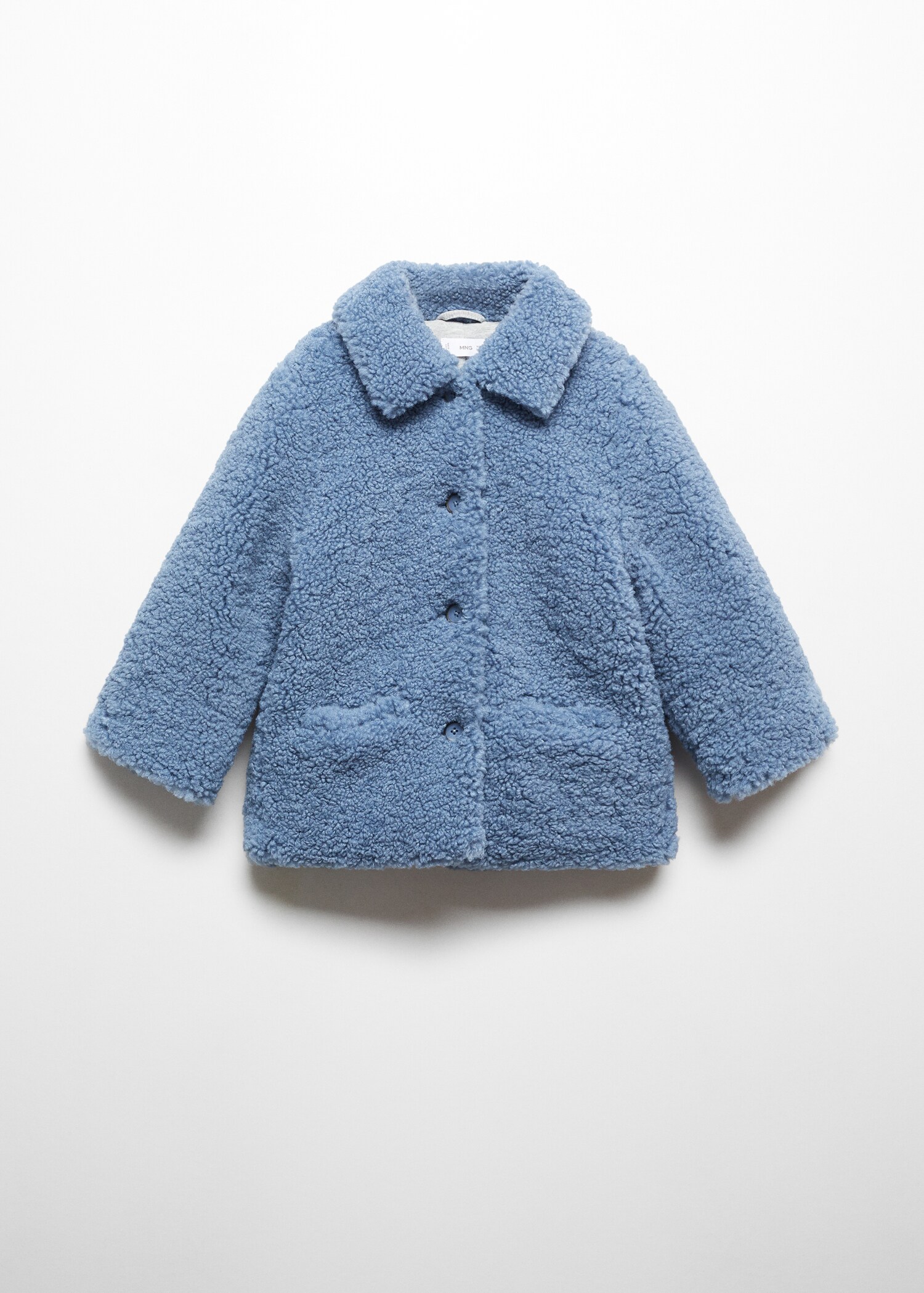 Shearling-effect coat - Article without model