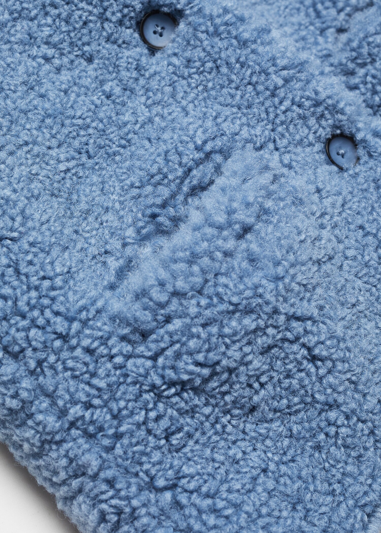 Shearling-effect coat - Details of the article 0