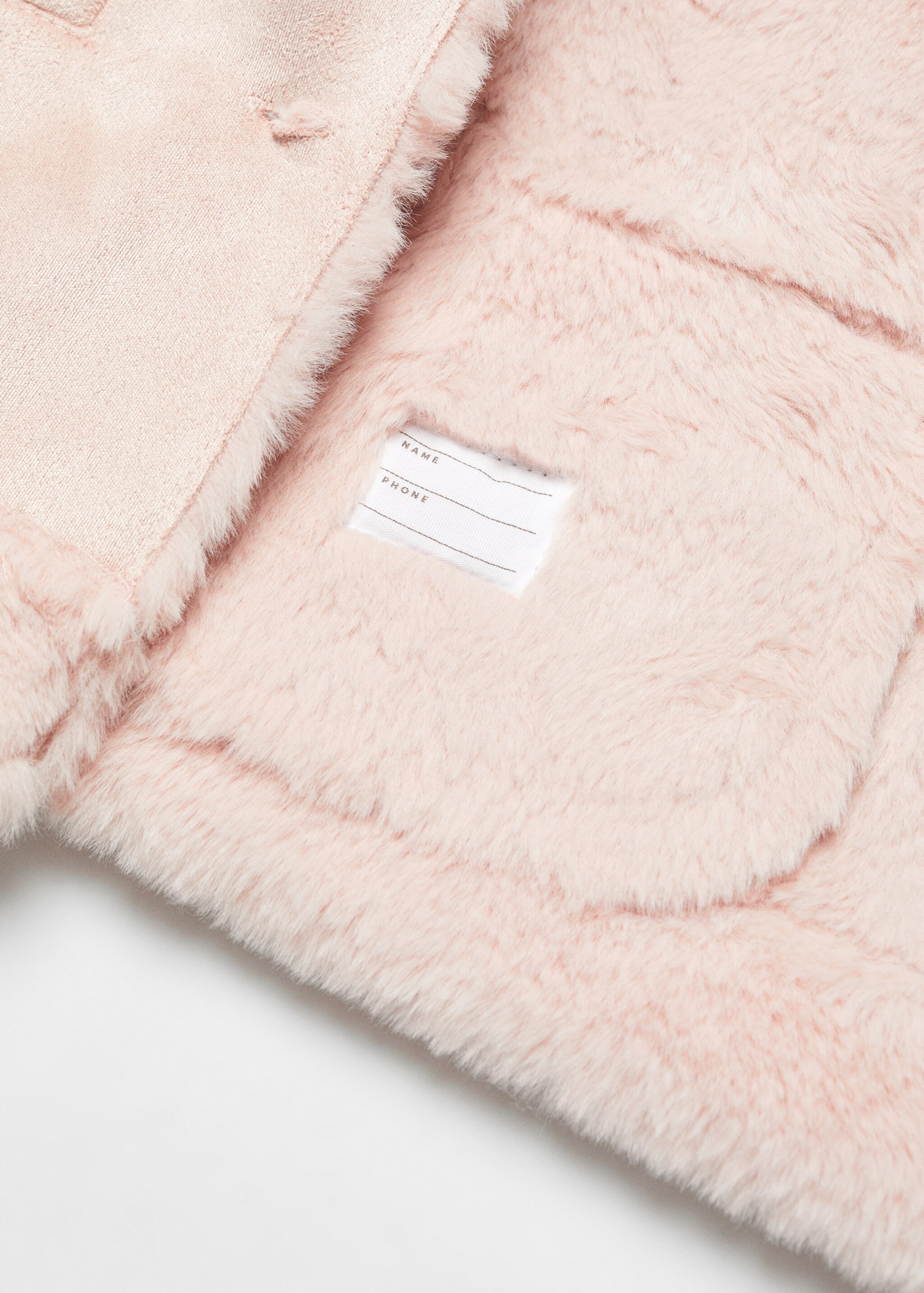 Coat with shearling-effect lining - Details of the article 0