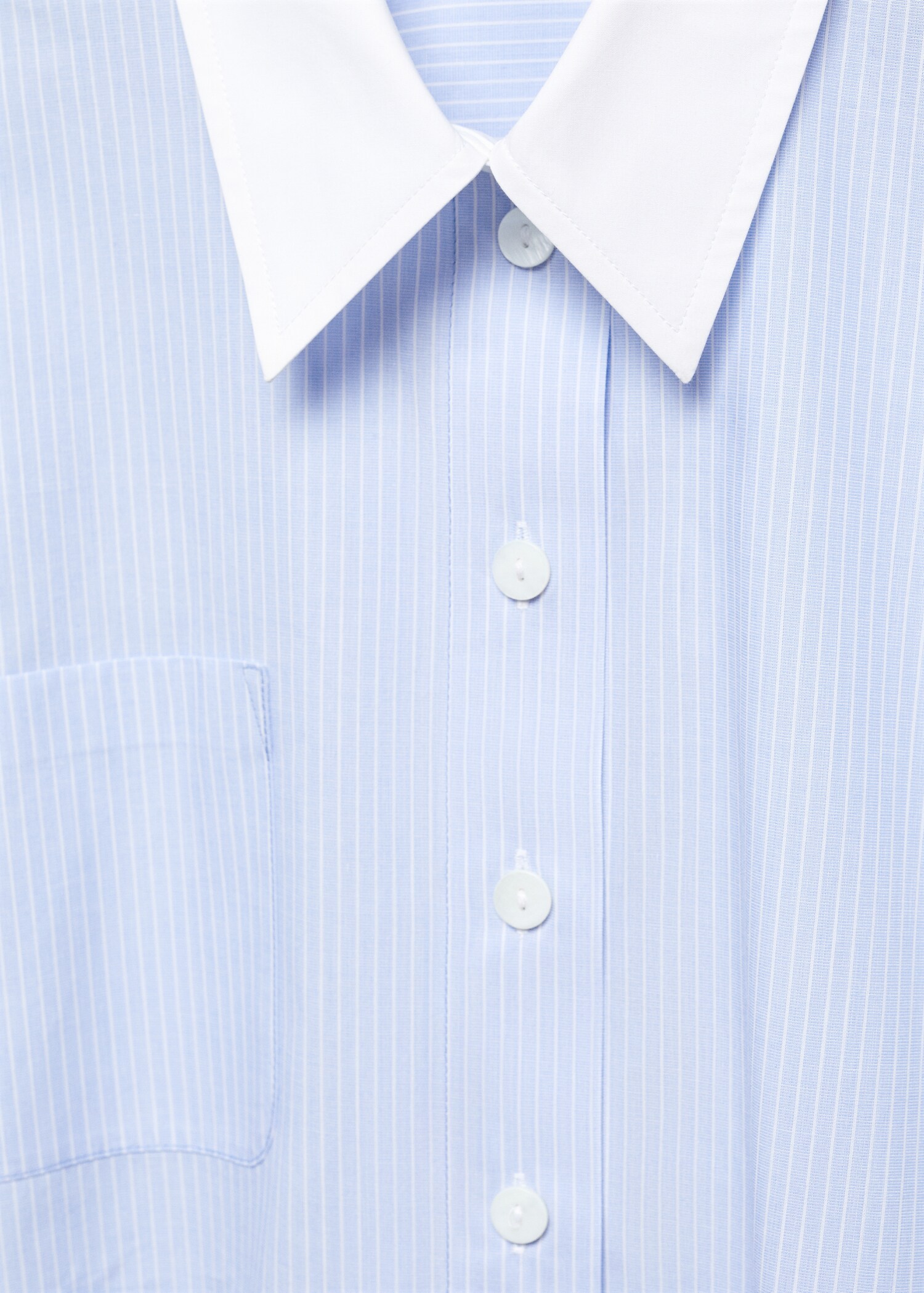 Striped cropped shirt - Details of the article 8