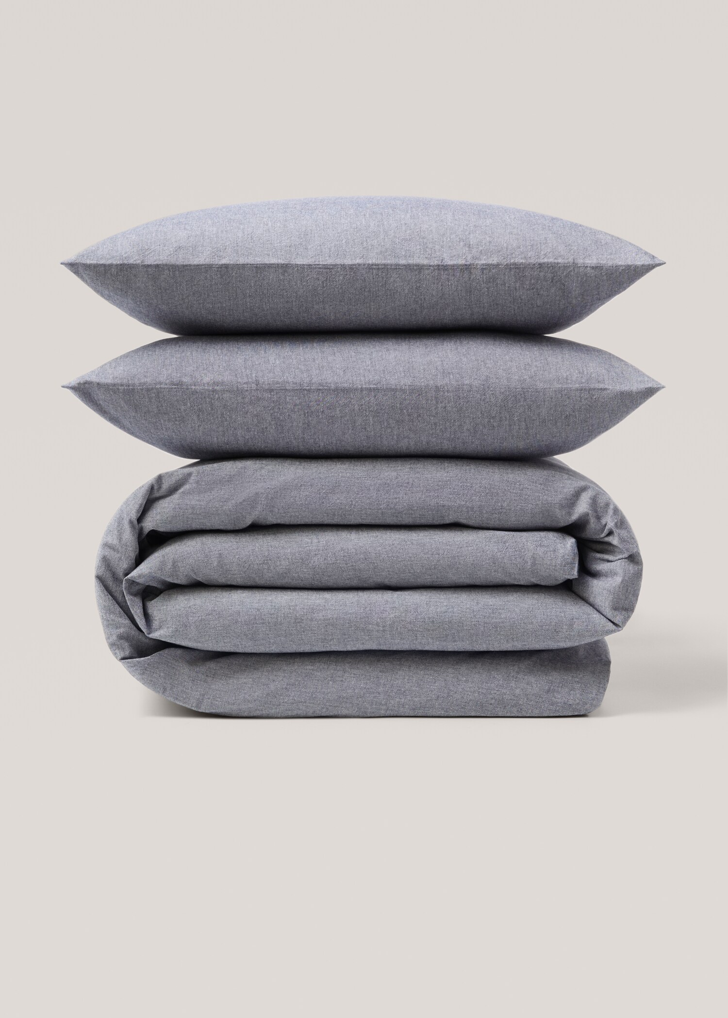 Denimkleurig dekbedovertrek Bed 150/160 cm - Artikel zonder model