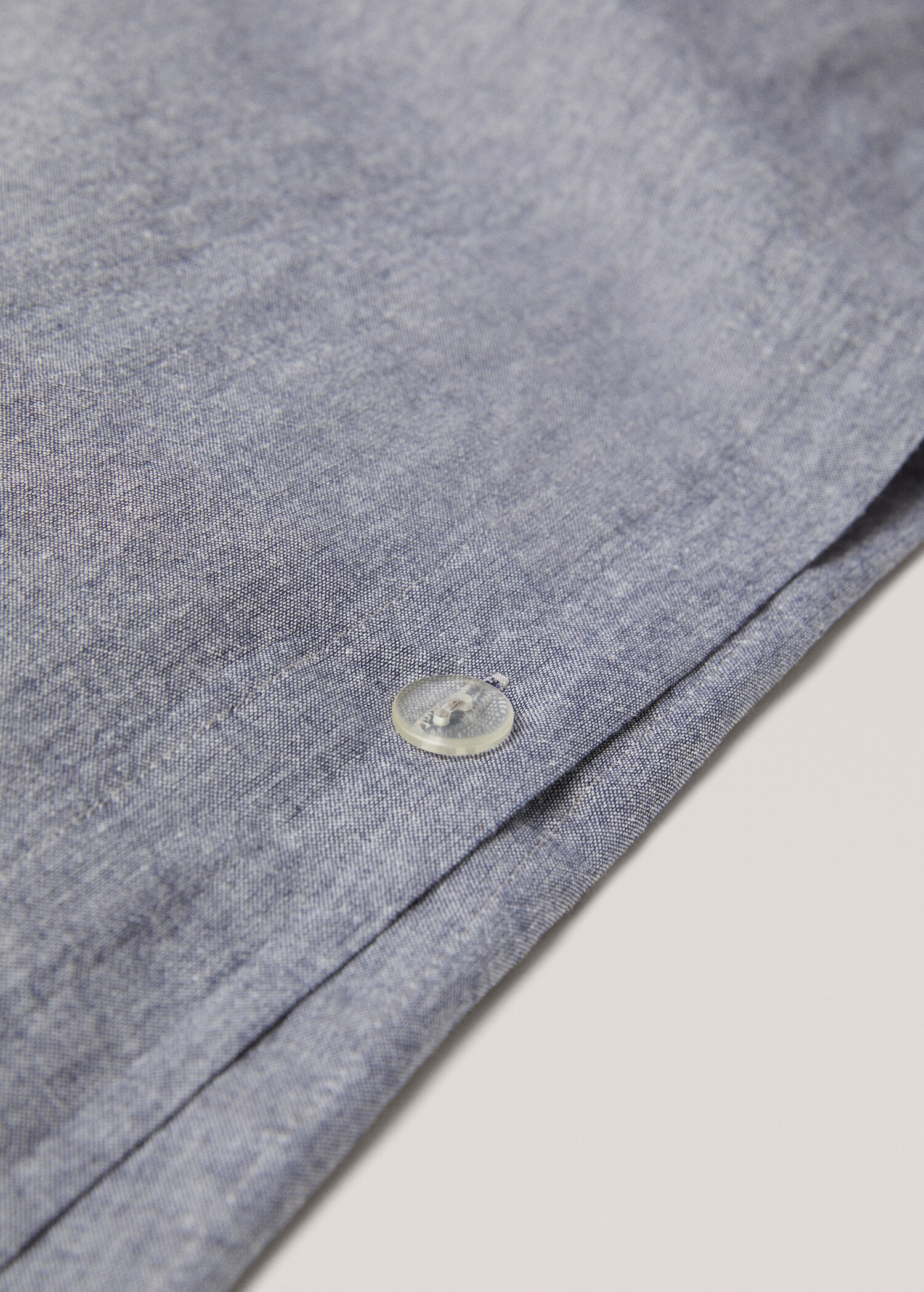 Denimkleurig dekbedovertrek Bed 150/160 cm - Detail van het artikel 1