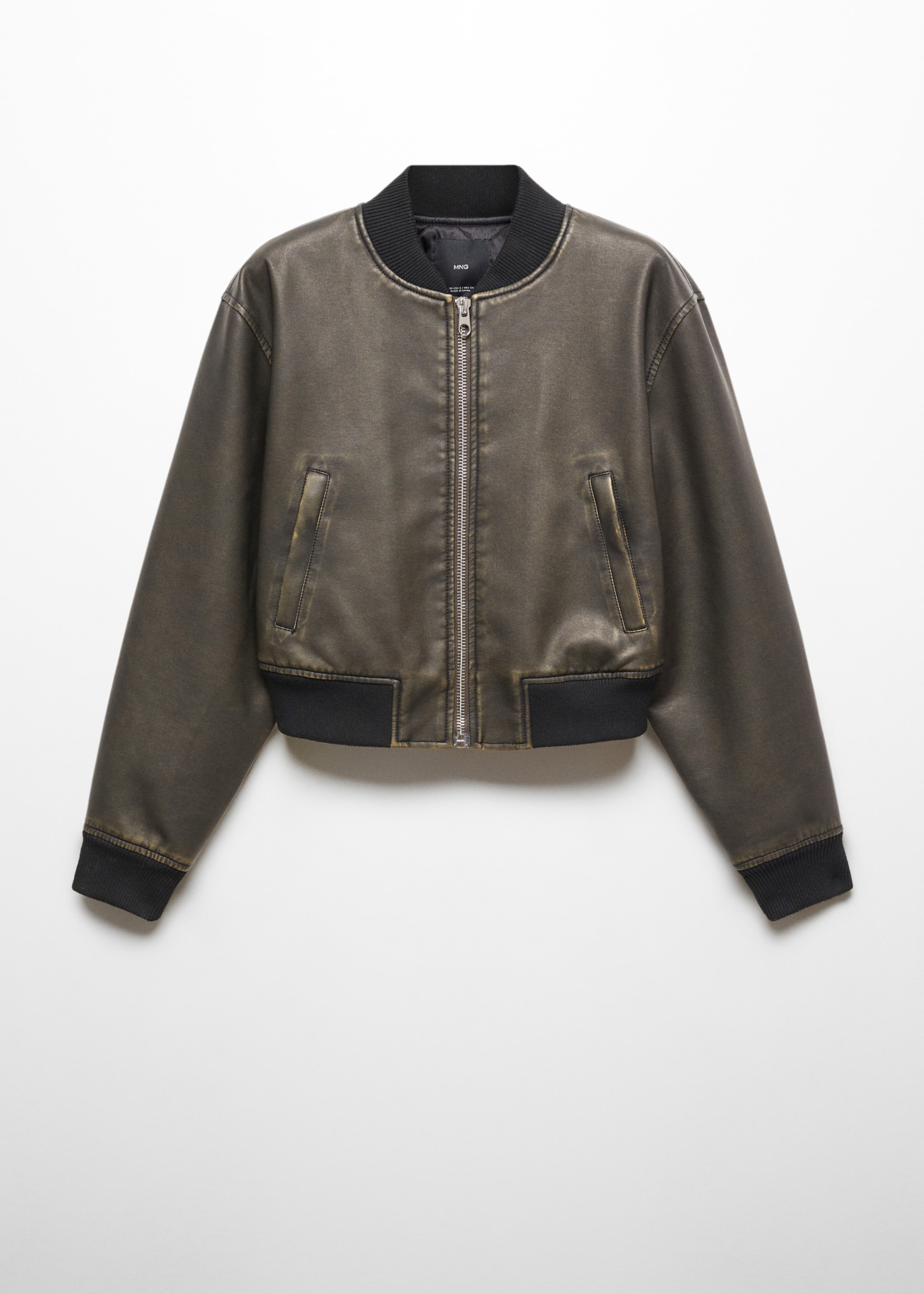 Worn-effect bomber jacket - Article without model