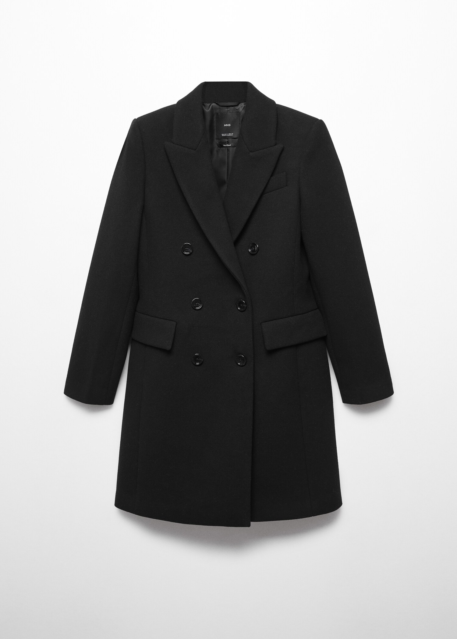 Wool double-breasted coat - Article without model