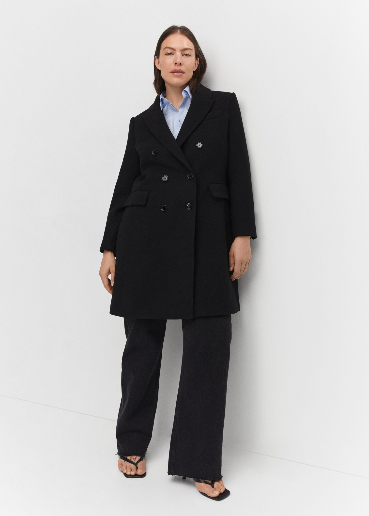 Wool double-breasted coat - Details of the article 3