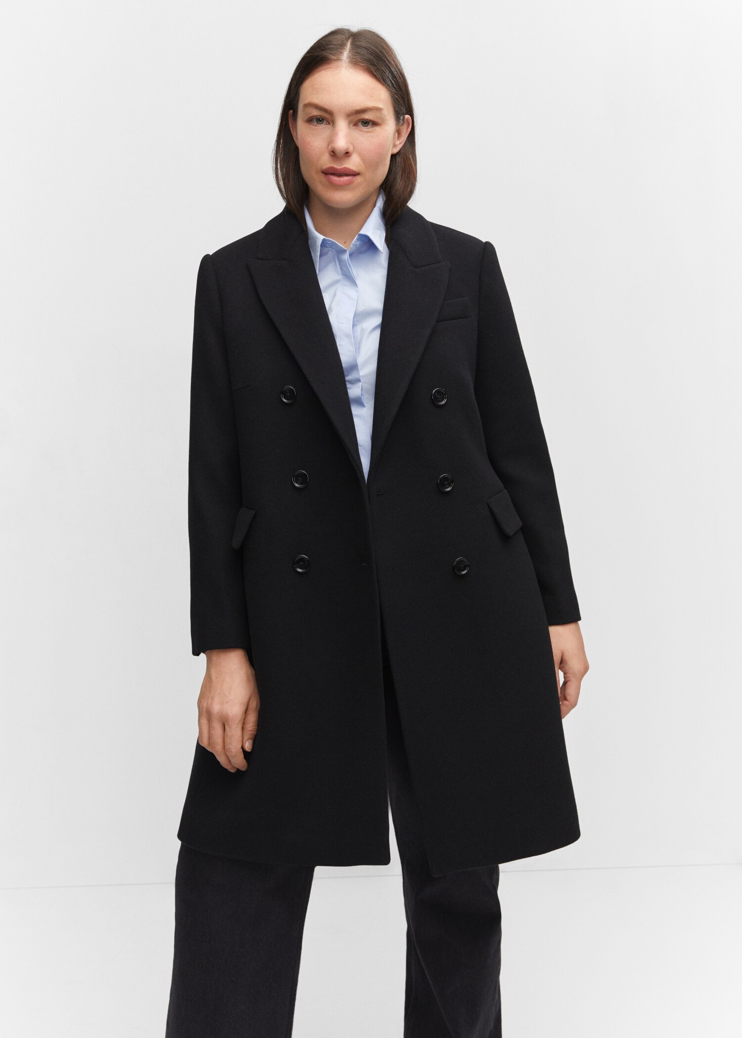 Wool double-breasted coat - Details of the article 5
