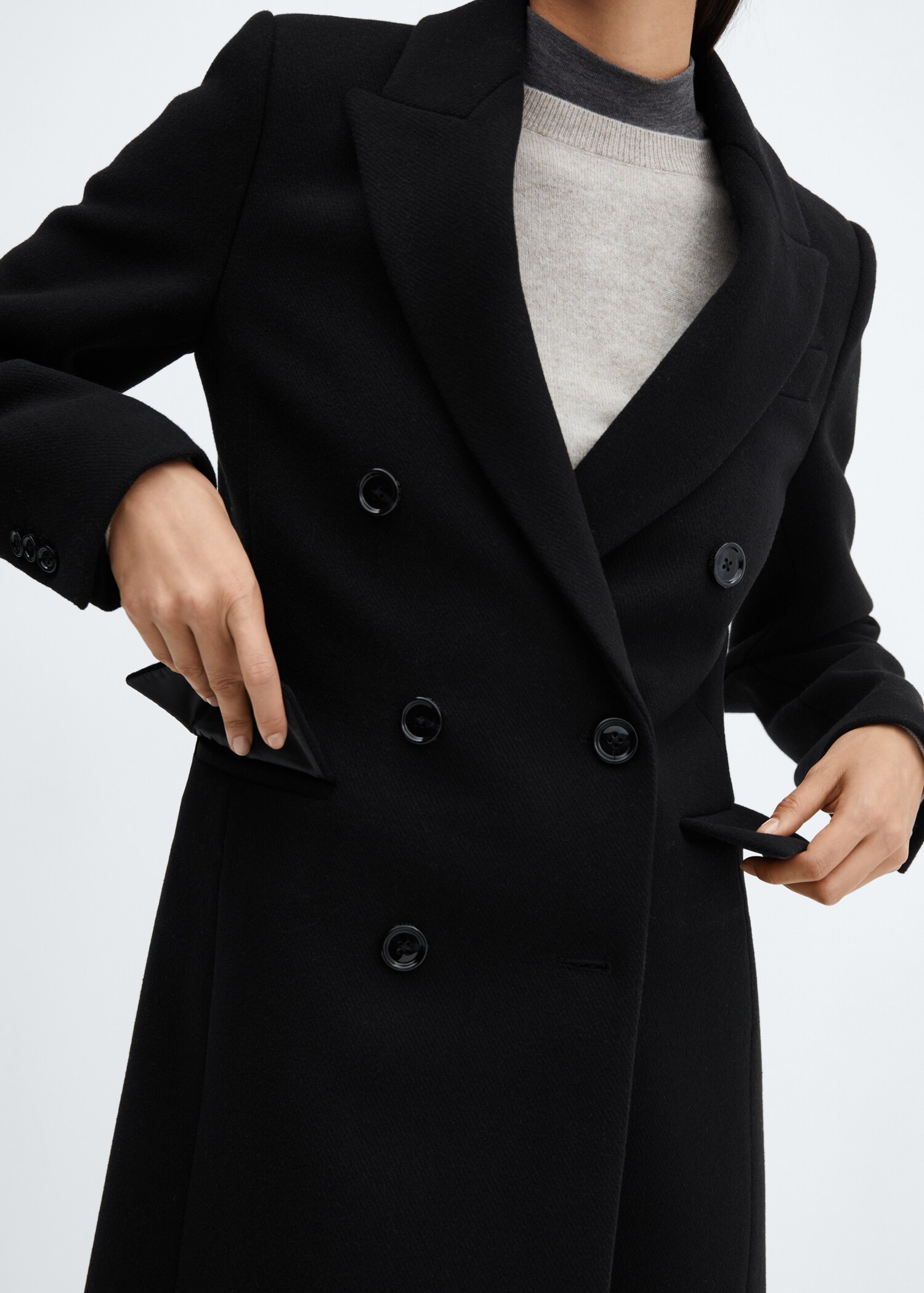 Wool double-breasted coat - Details of the article 6