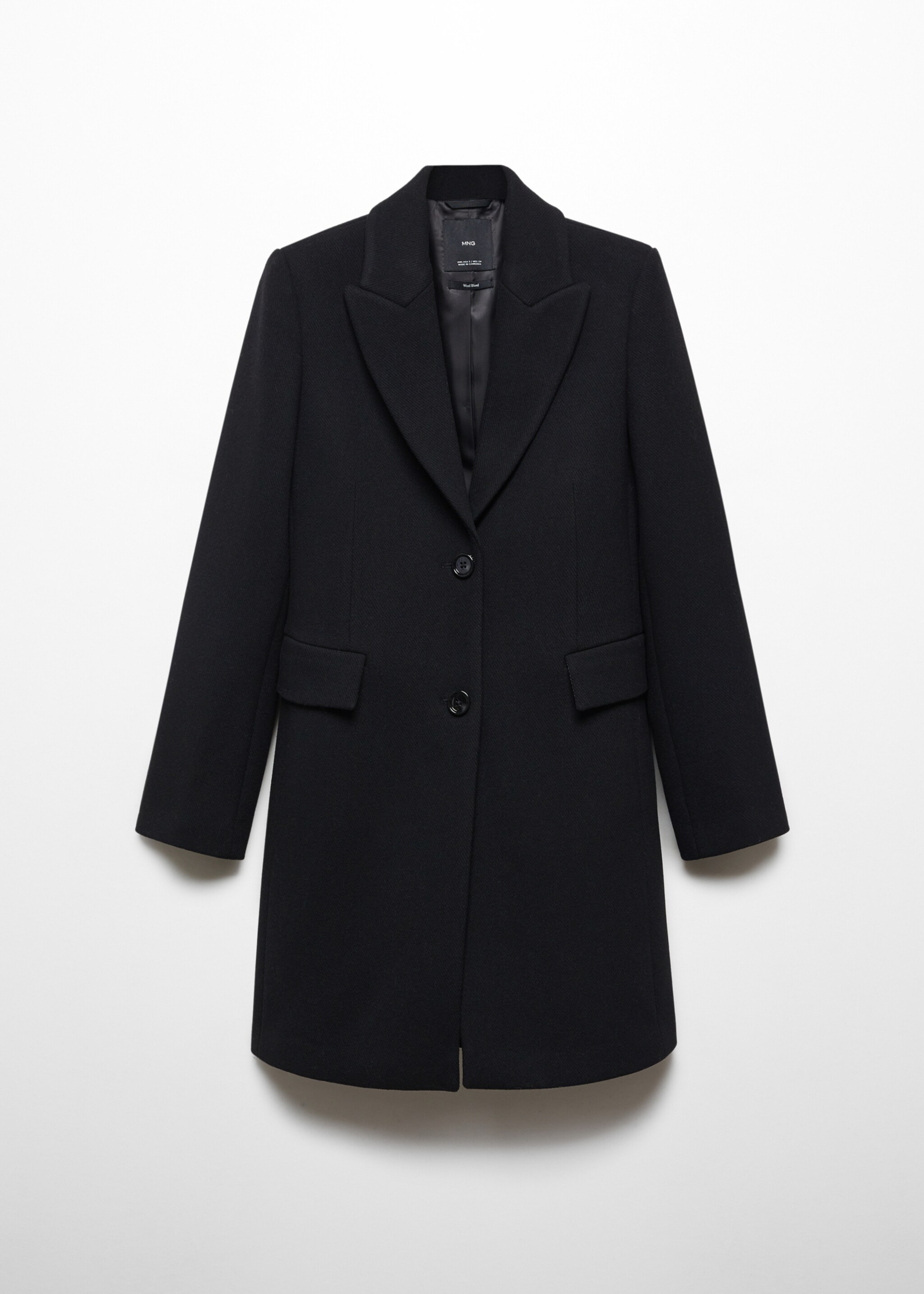 Manteau droit à revers - Article sans modèle
