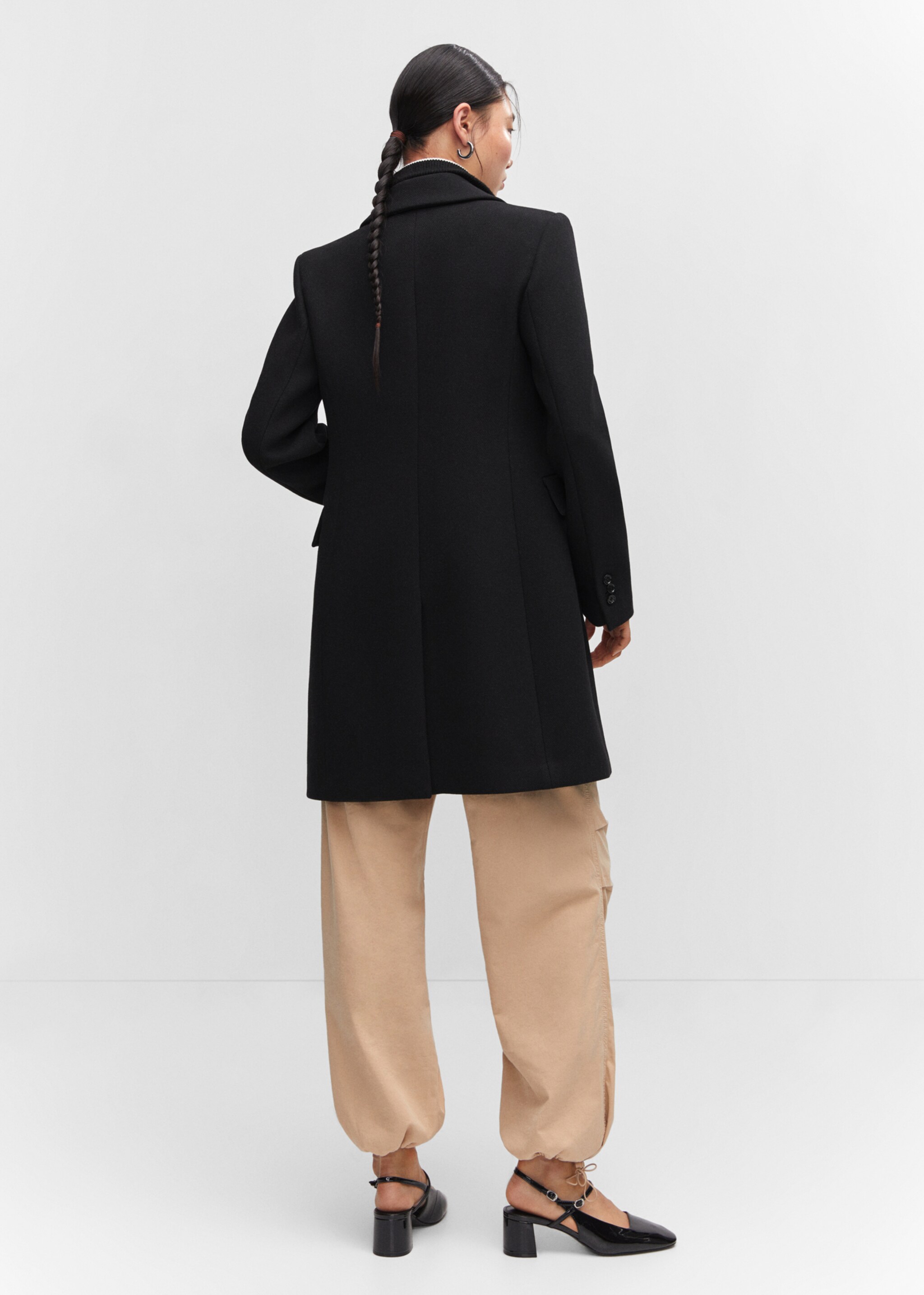 Manteau droit à revers - Verso de l’article