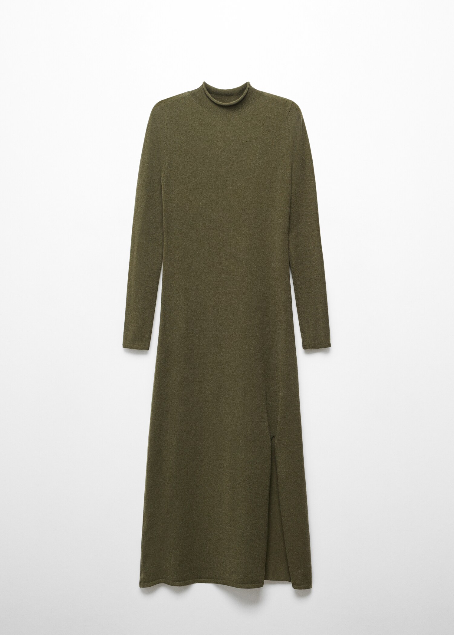 Knitted dress with side slit - Article without model