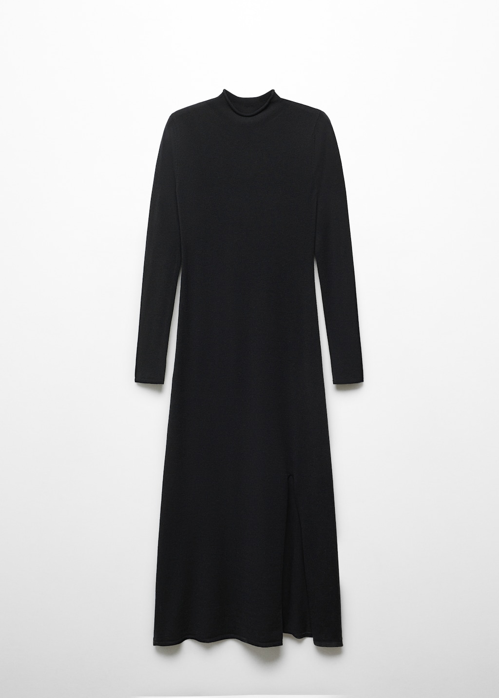 Knitted dress with side slit - Women | MANGO OUTLET USA