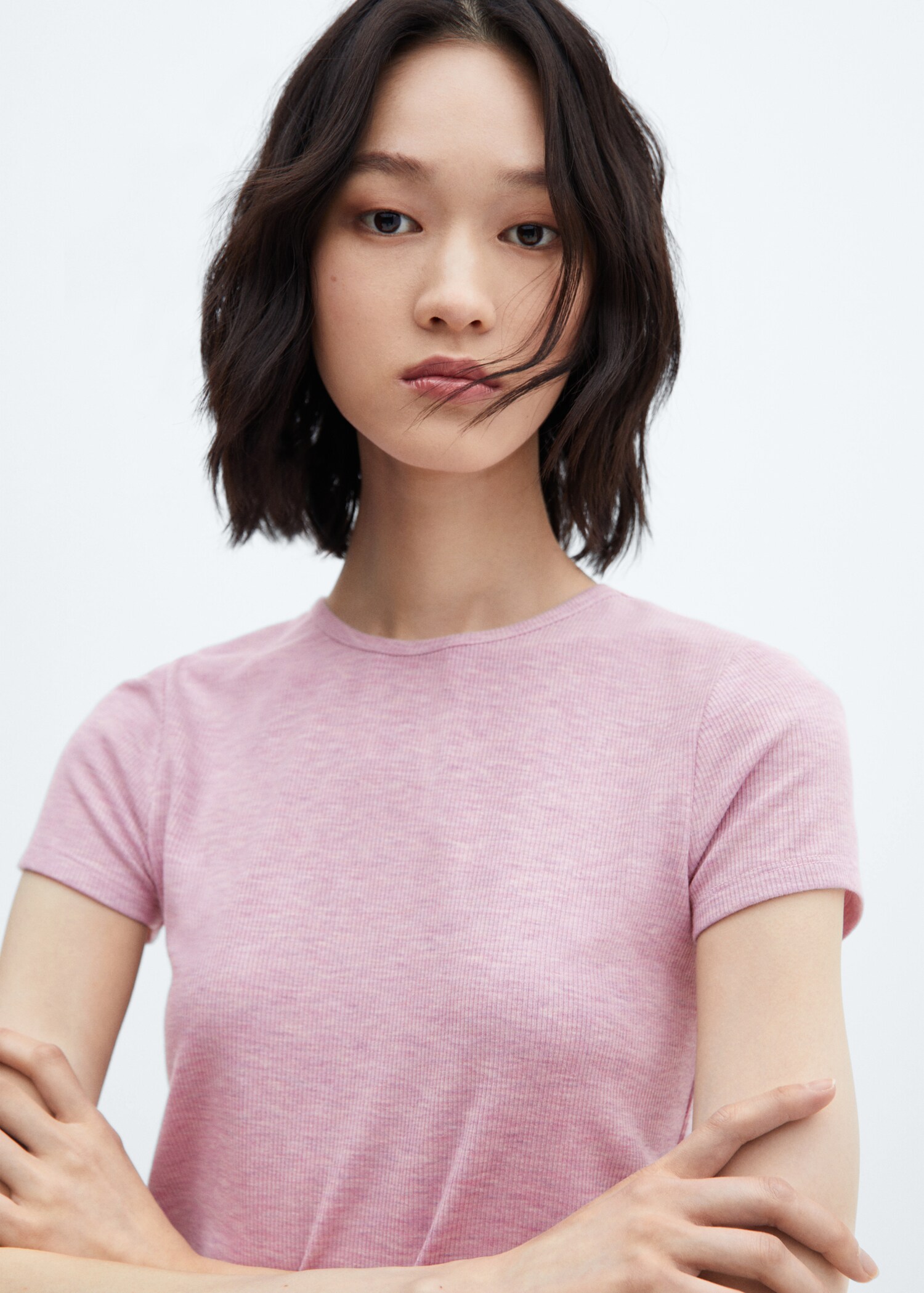 Knitted short-sleeve t-shirt - Details of the article 1