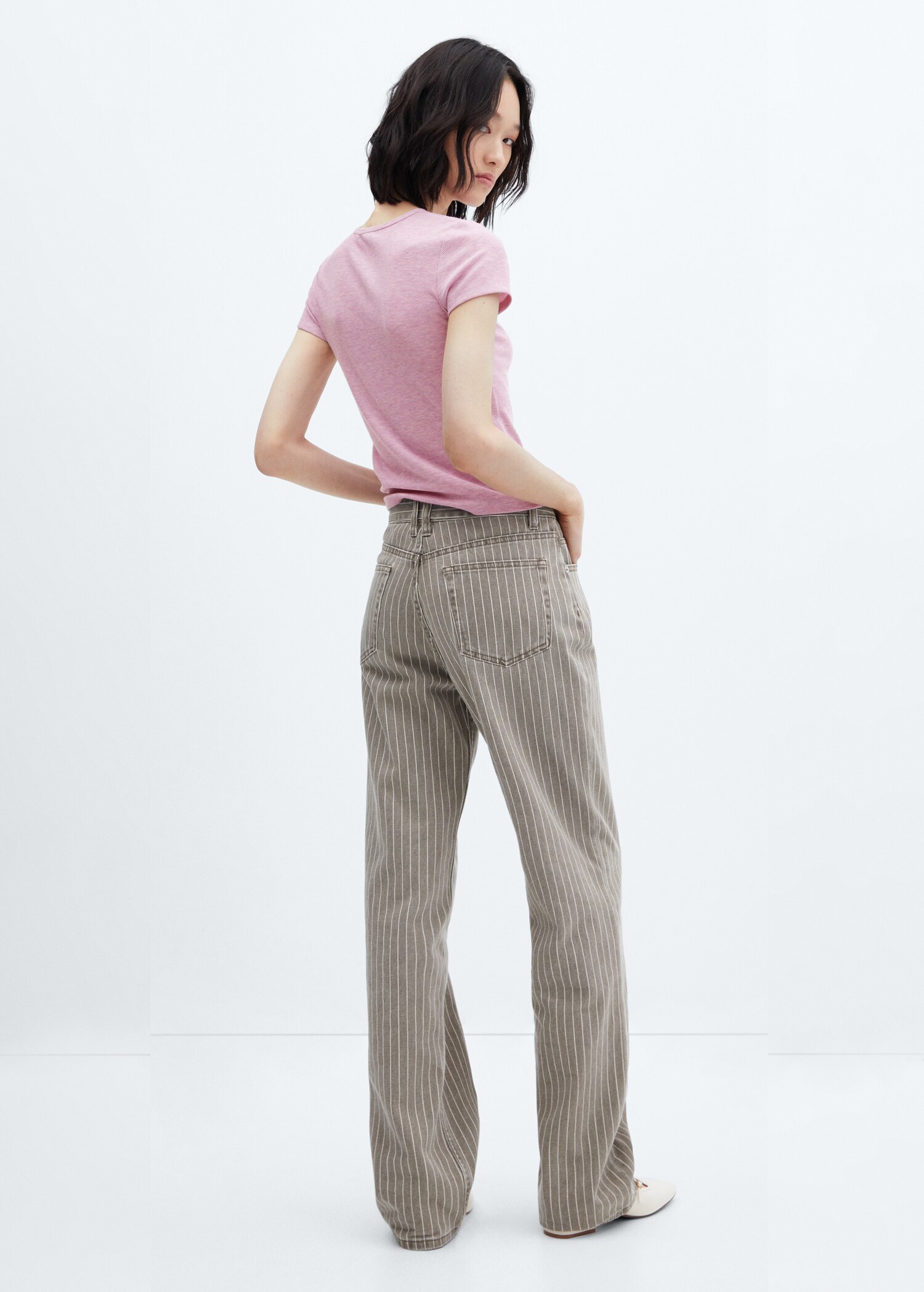Knitted short-sleeve t-shirt - Reverse of the article