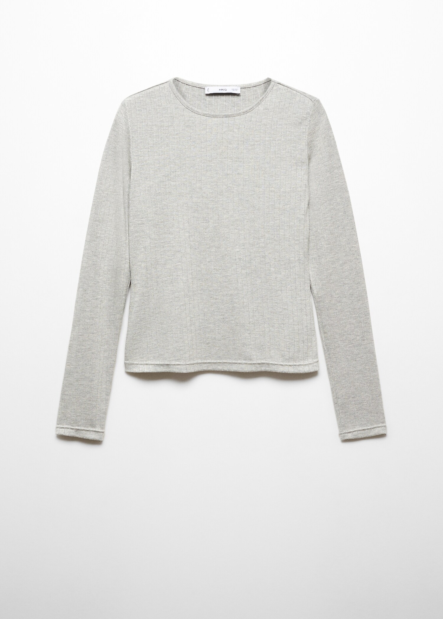 Ribbed long-sleeved t-shirt - Article without model