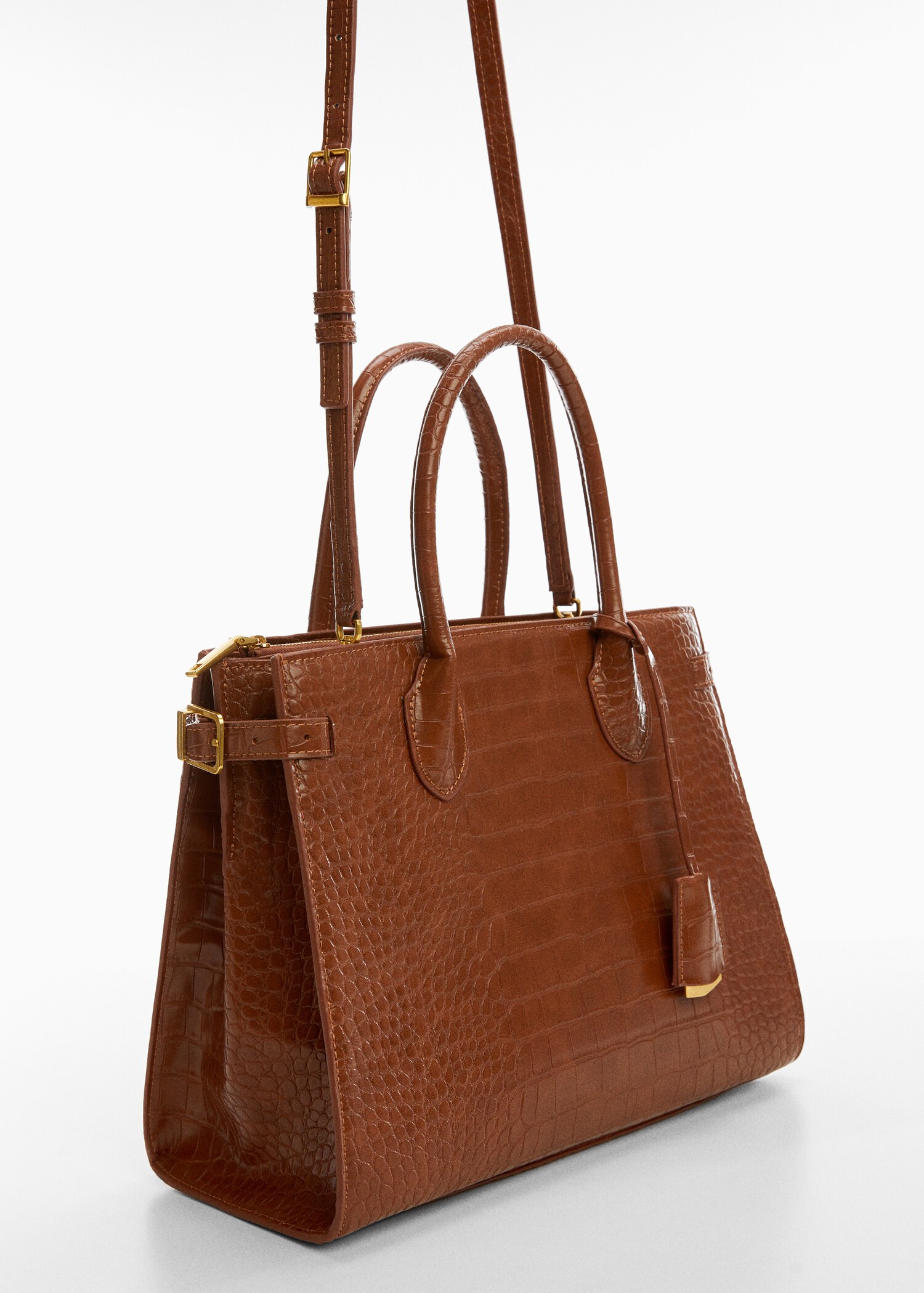 Bolso doble asa efecto coco - Plano medio