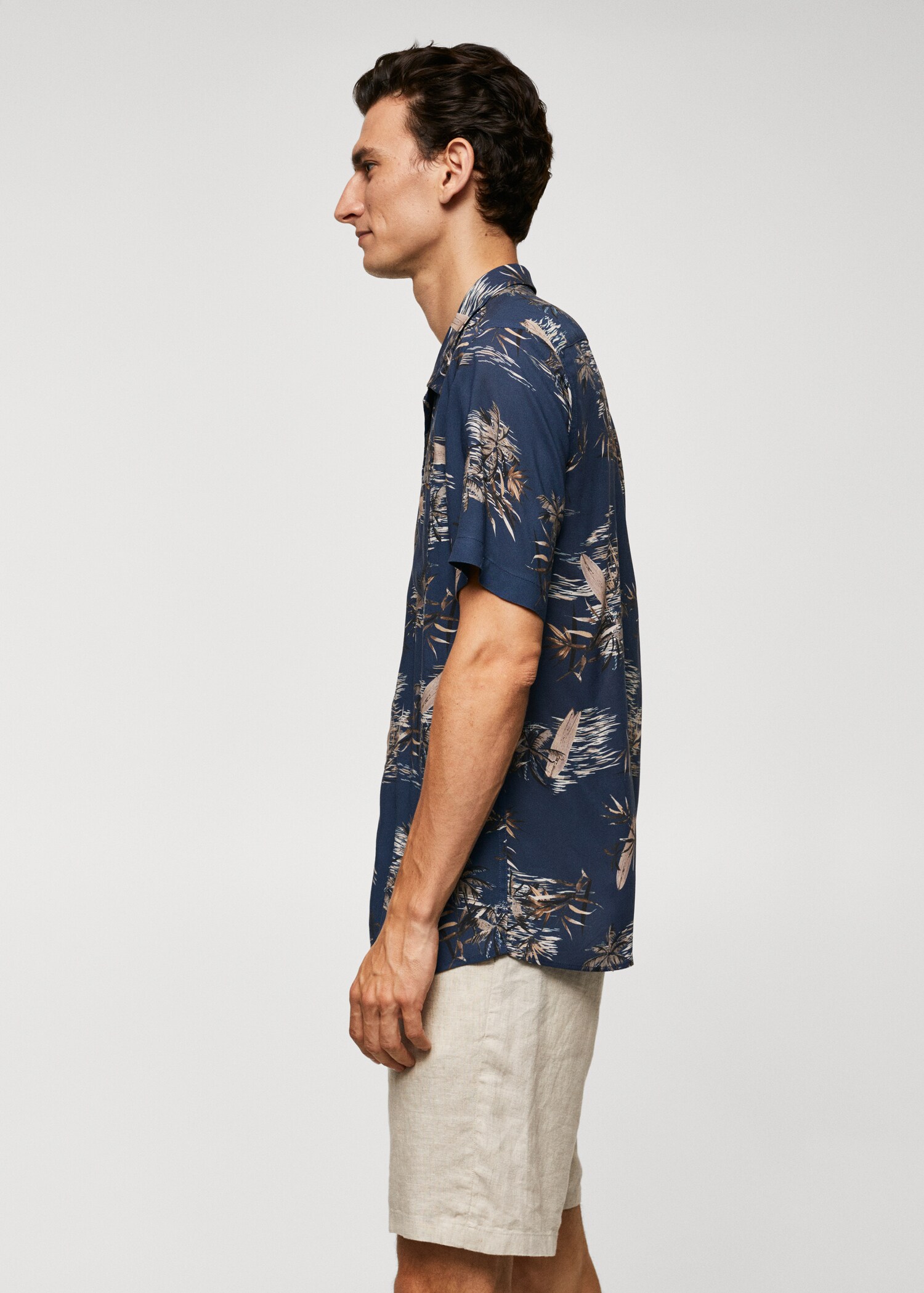 Regular Fit-Hemd mit Blattmotiv - Detail des Artikels 2