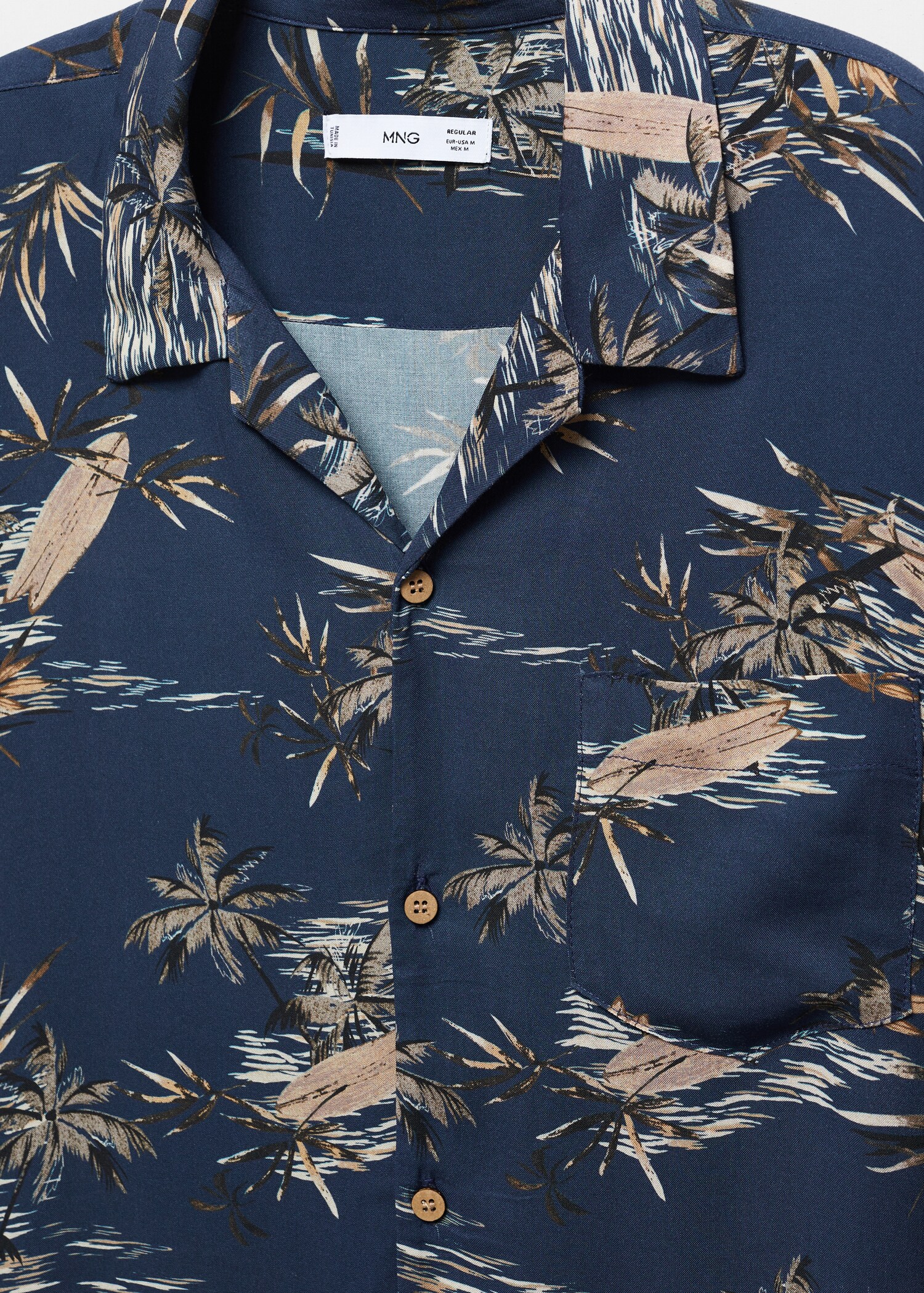 Regular Fit-Hemd mit Blattmotiv - Detail des Artikels 8
