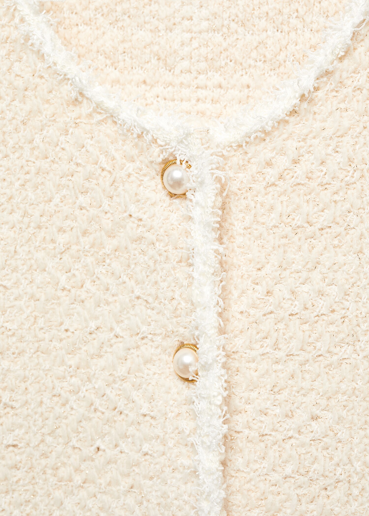 Knitted cardigan with jewel button - Details of the article 8
