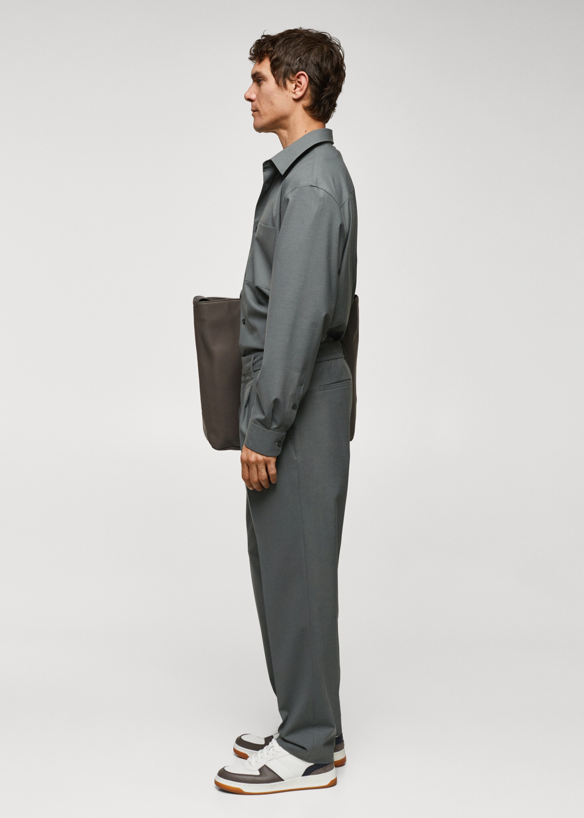 Relaxed-fit wool pants - Details of the article 2