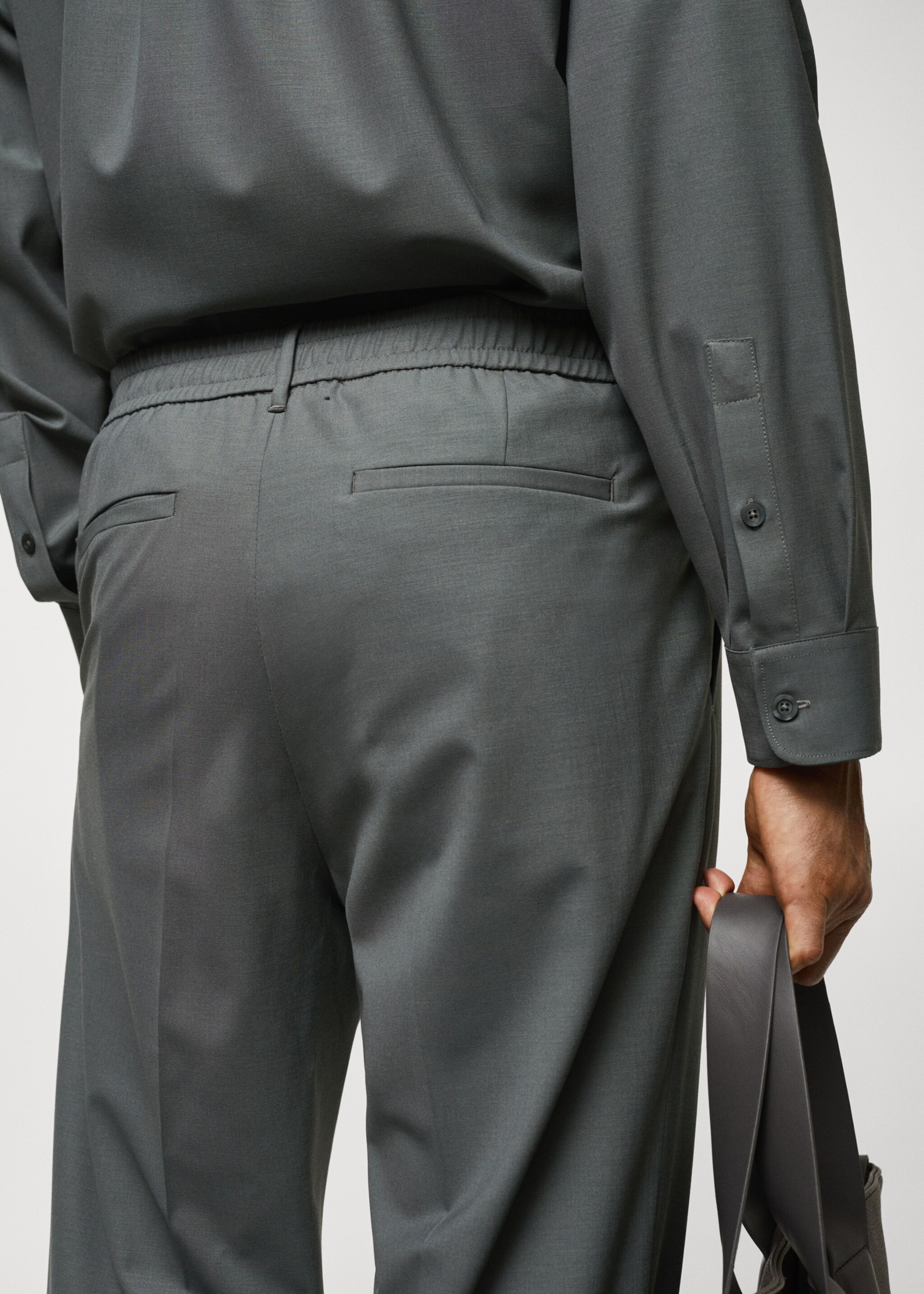Relaxed-fit wool pants - Details of the article 4