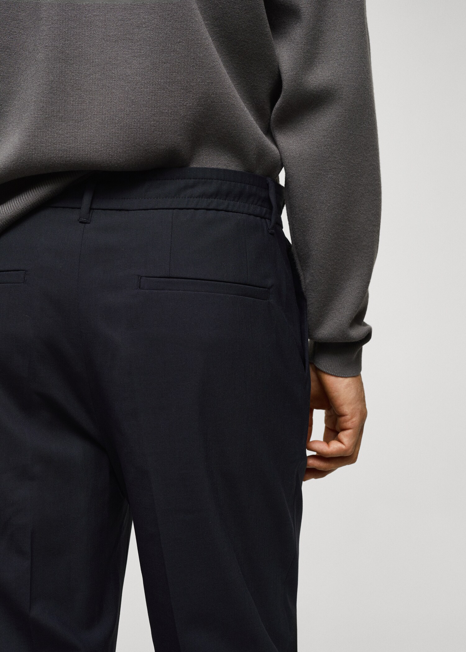 Pantalón lana pinzas relaxed fit - Detalle del artículo 6