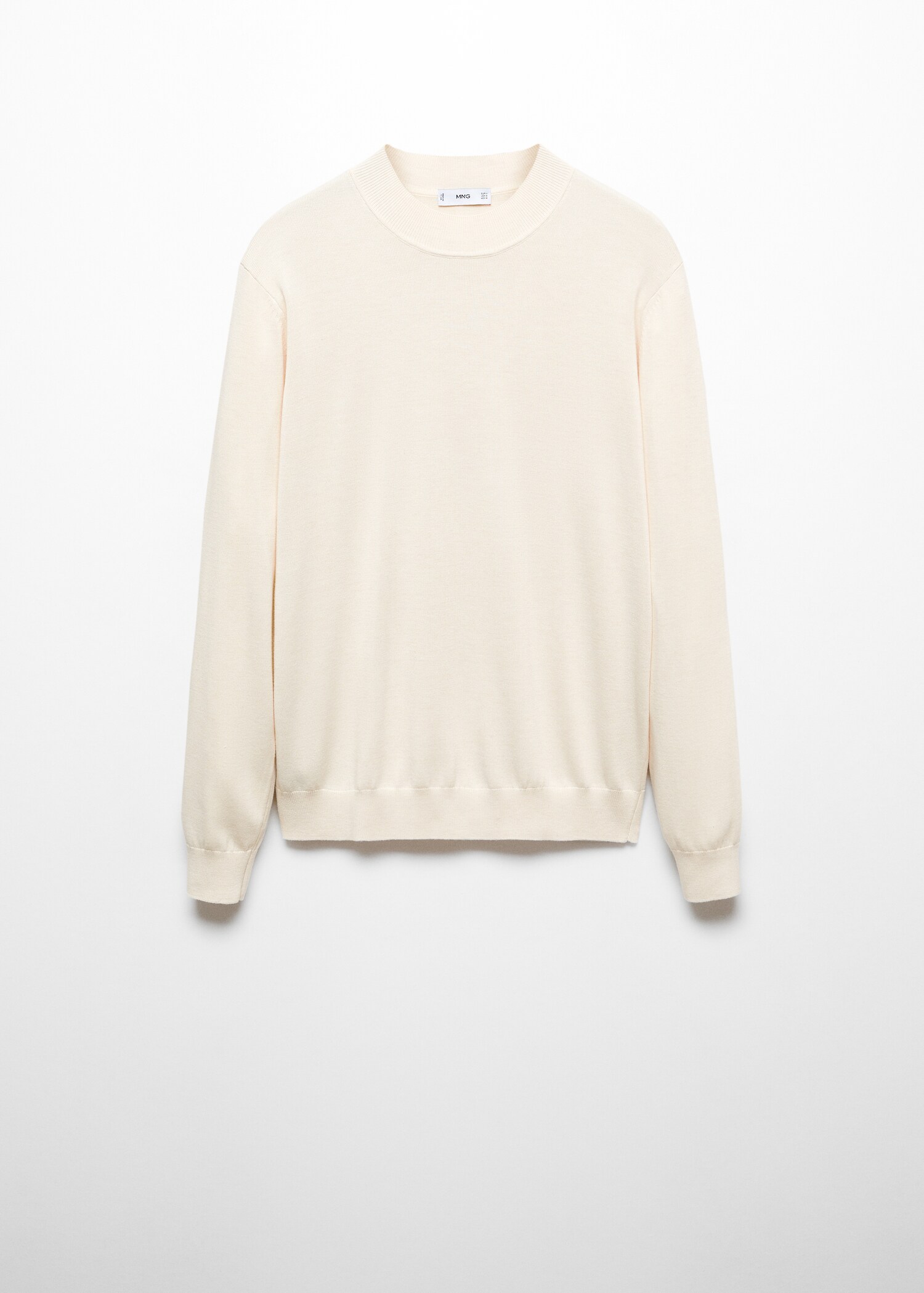 Perkins-neck sweater in recycled fabric - Article without model
