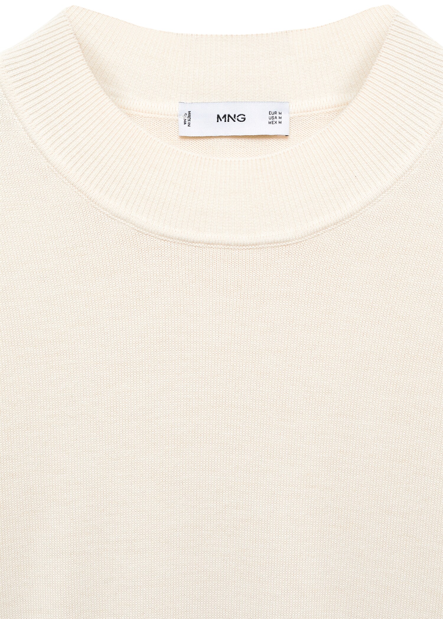 Perkins-neck sweater in recycled fabric - Details of the article 8