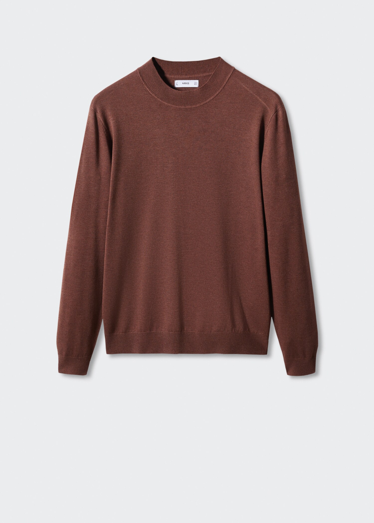 Perkins-neck sweater in recycled fabric - Article without model