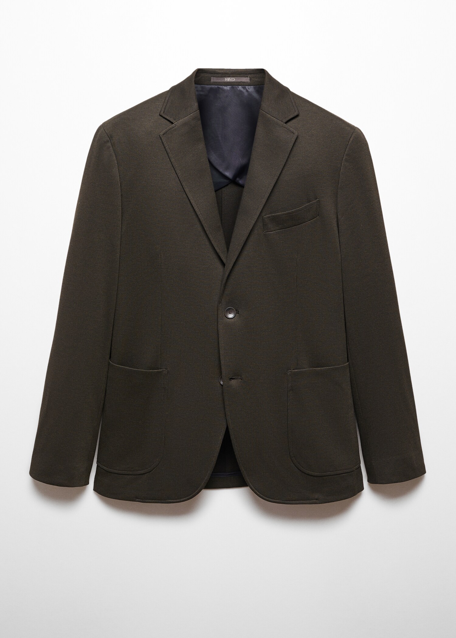 Slim fit microstructure blazer - Article without model