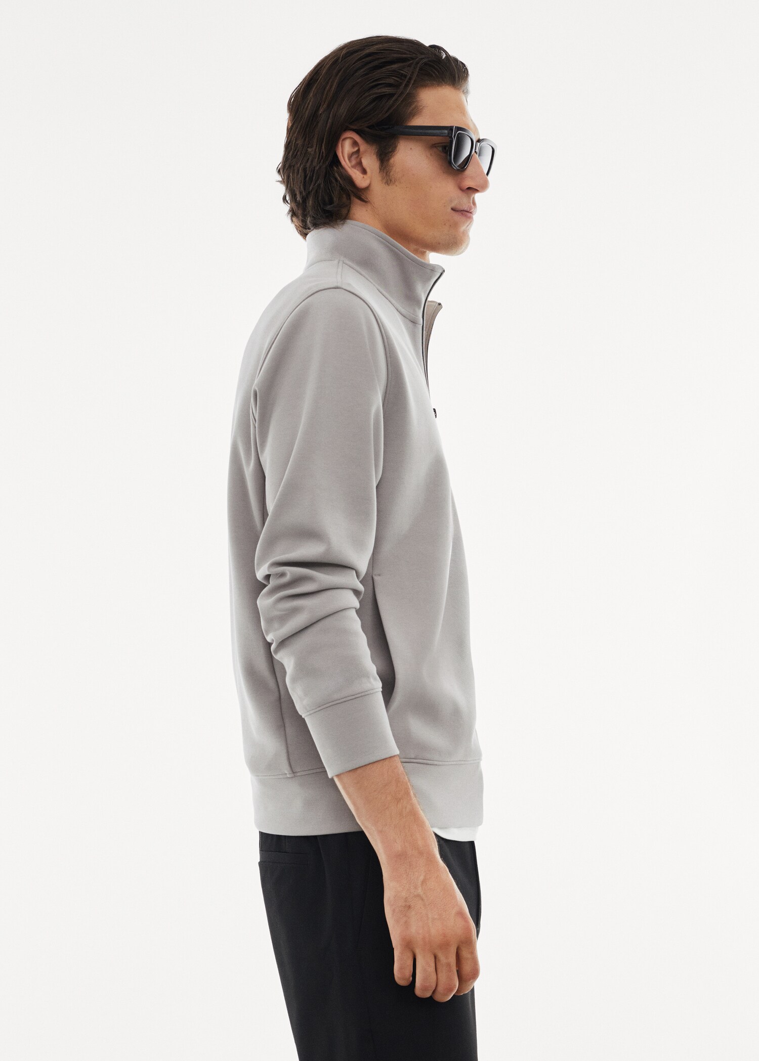 Atmungsaktives Sweatshirt mit Zip-Kragen - Detail des Artikels 2