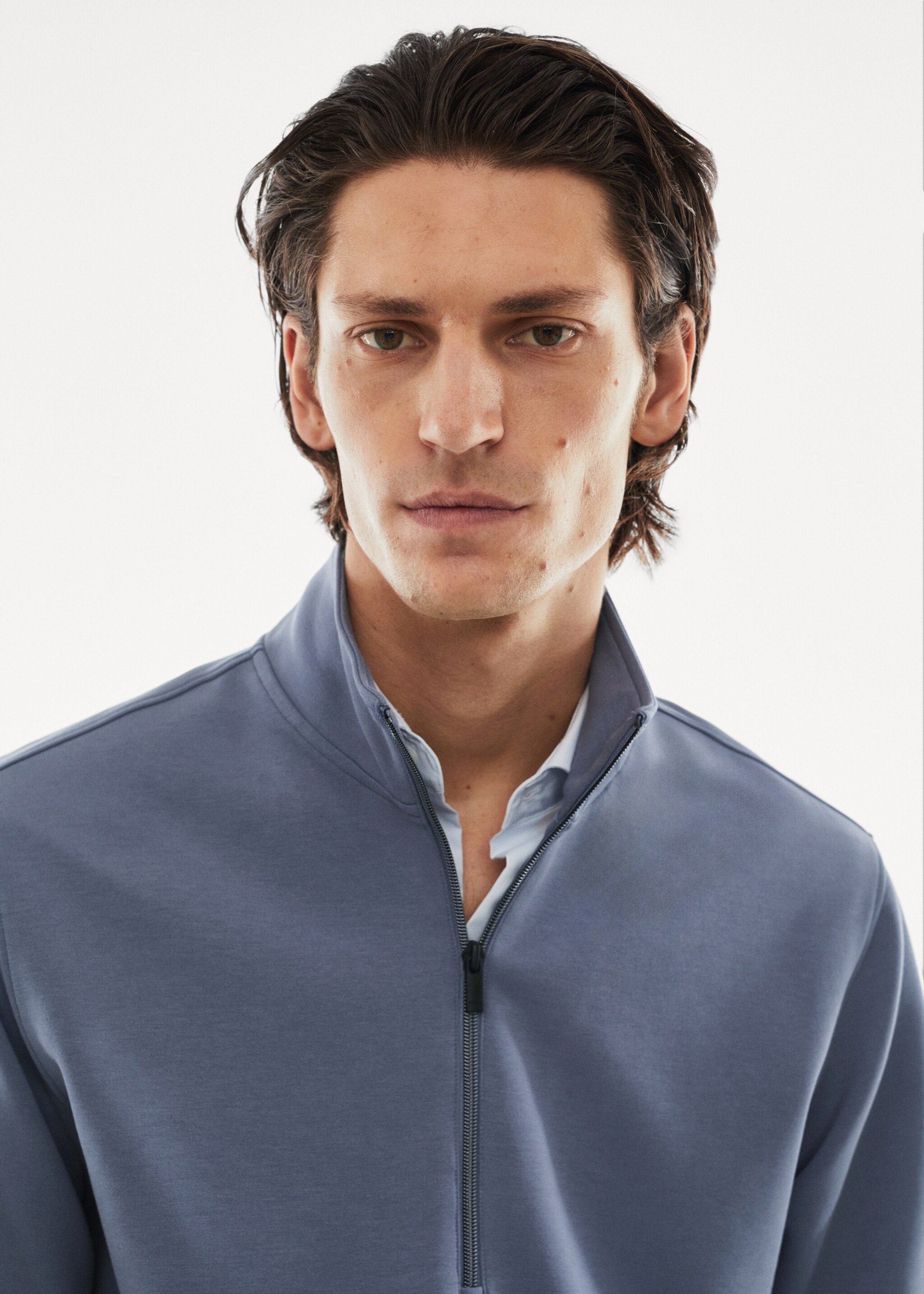 Atmungsaktives Sweatshirt mit Zip-Kragen - Detail des Artikels 1