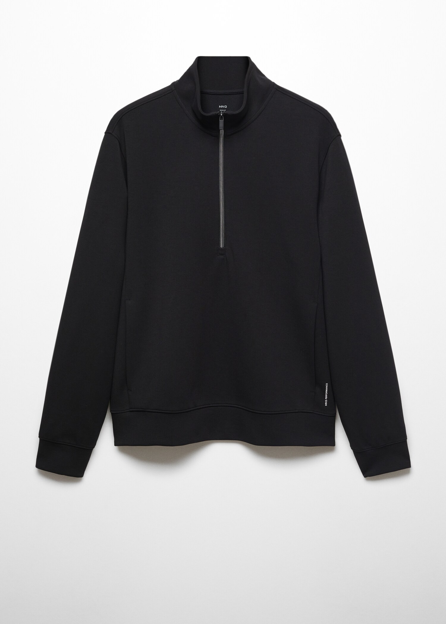 Atmungsaktives Sweatshirt mit Zip-Kragen - Artikel ohne Model