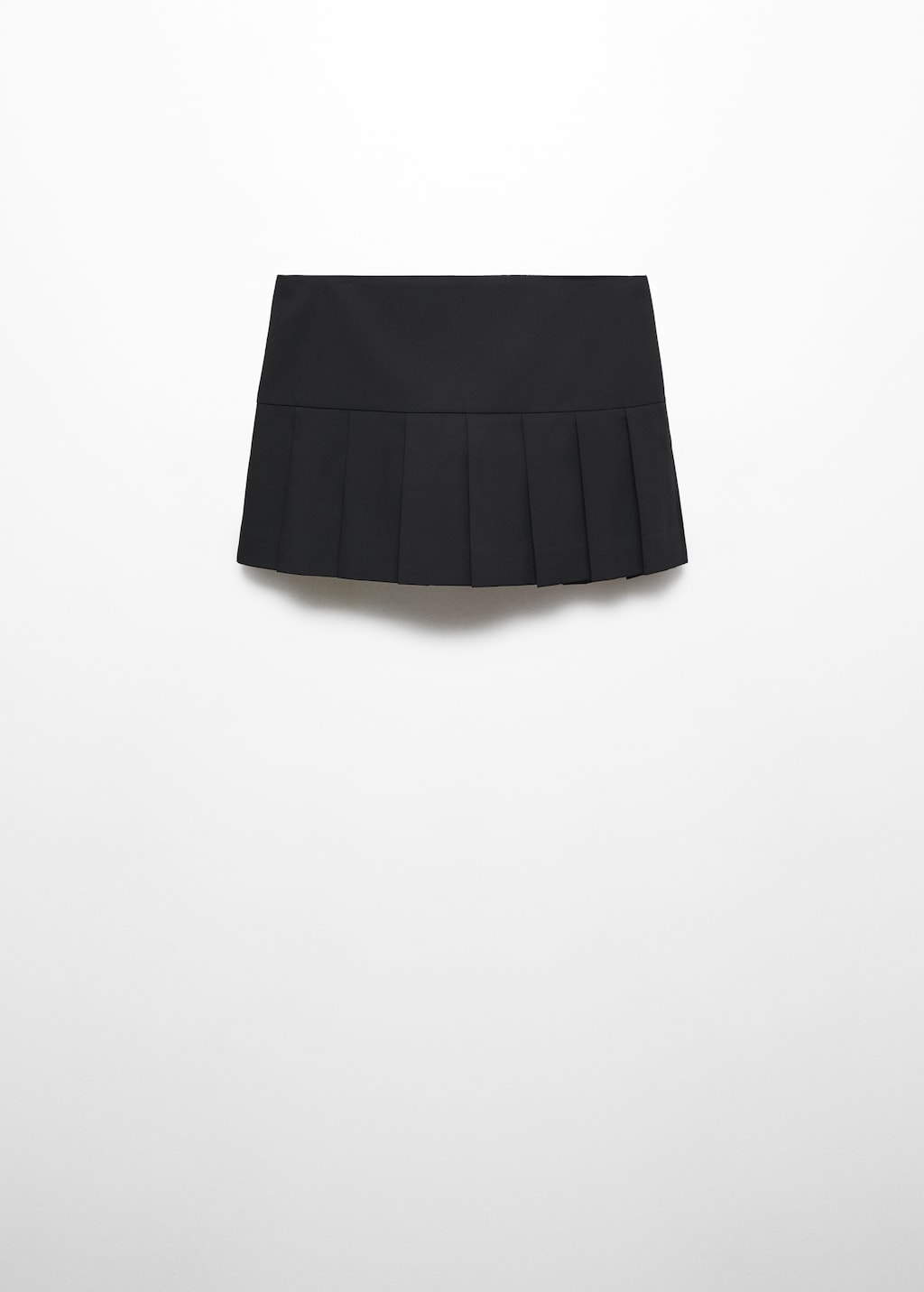 Wool mini-skirt with asymmetrical hem - Women | MANGO OUTLET USA