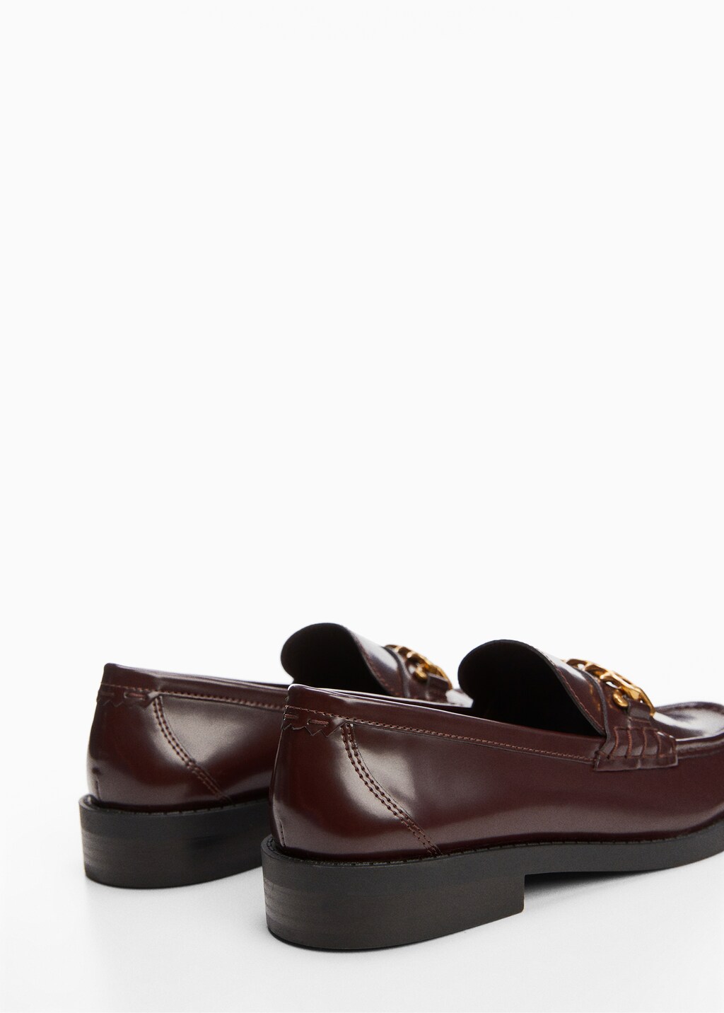 【MODERNIF】Chain Bloafer Gucci Interlocking G-chain Leather Loafers | Black | FARFETCH