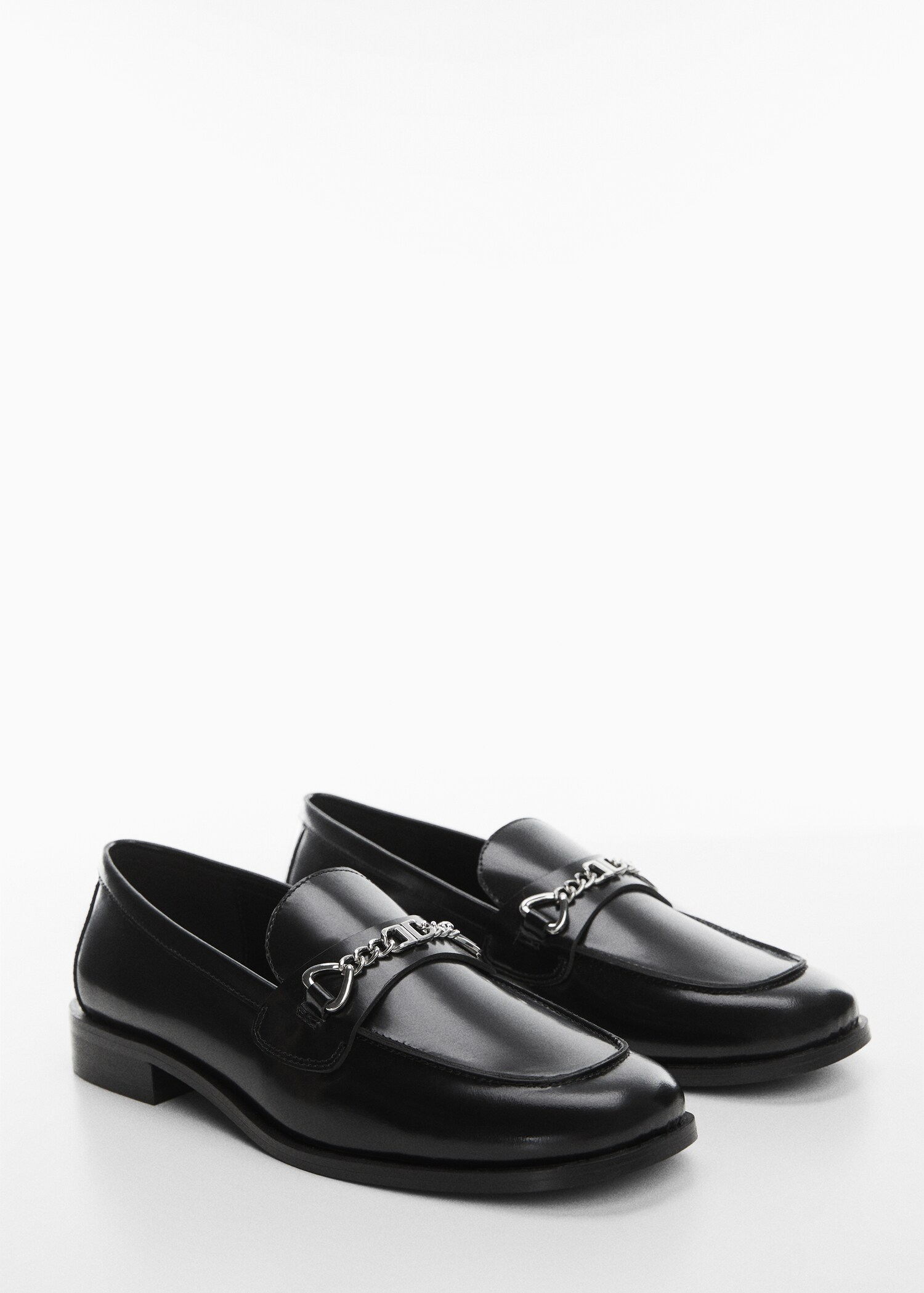 Mocassins cadenes pell - Pla mig
