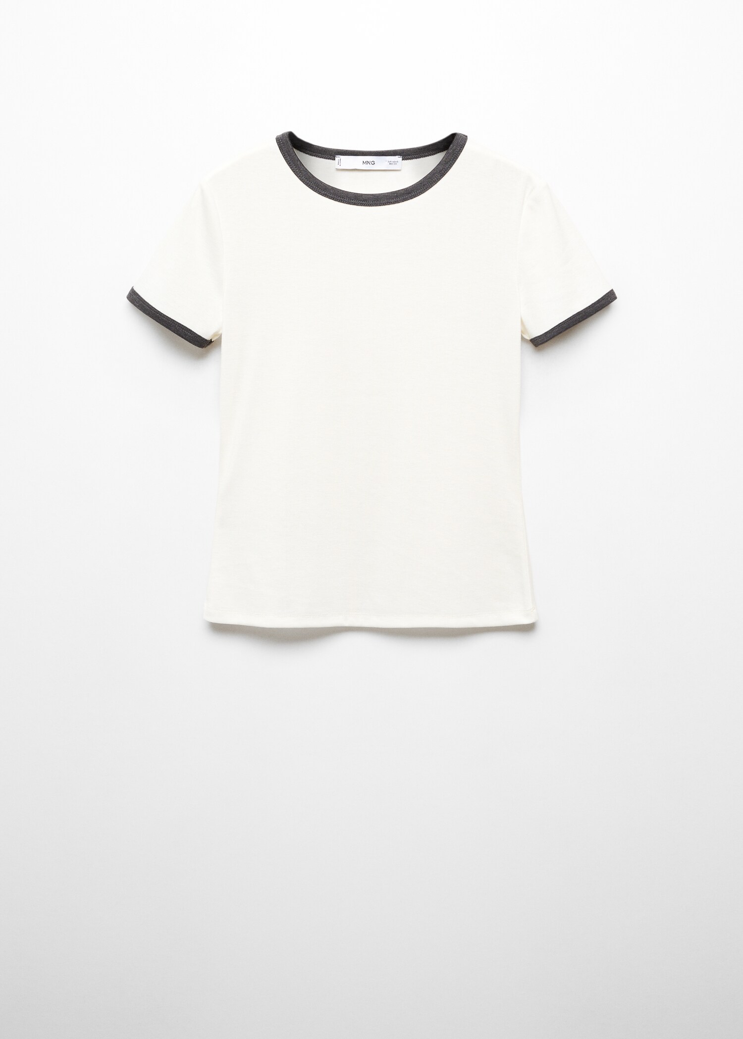 Contrast trim T-shirt - Article without model